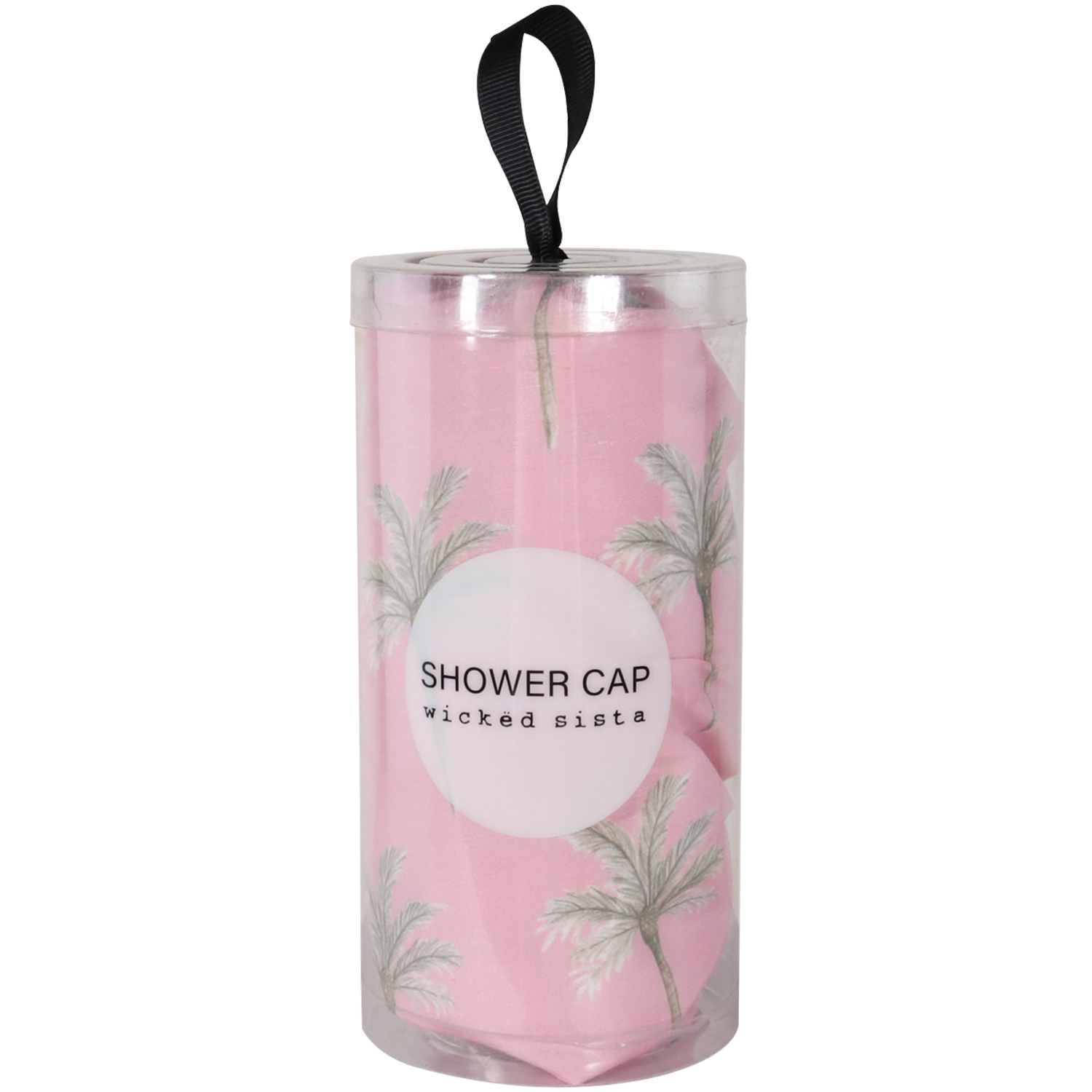 Wicked Sista Shower Cap In Gift Cylinder Island Palm 1 each - Image 2