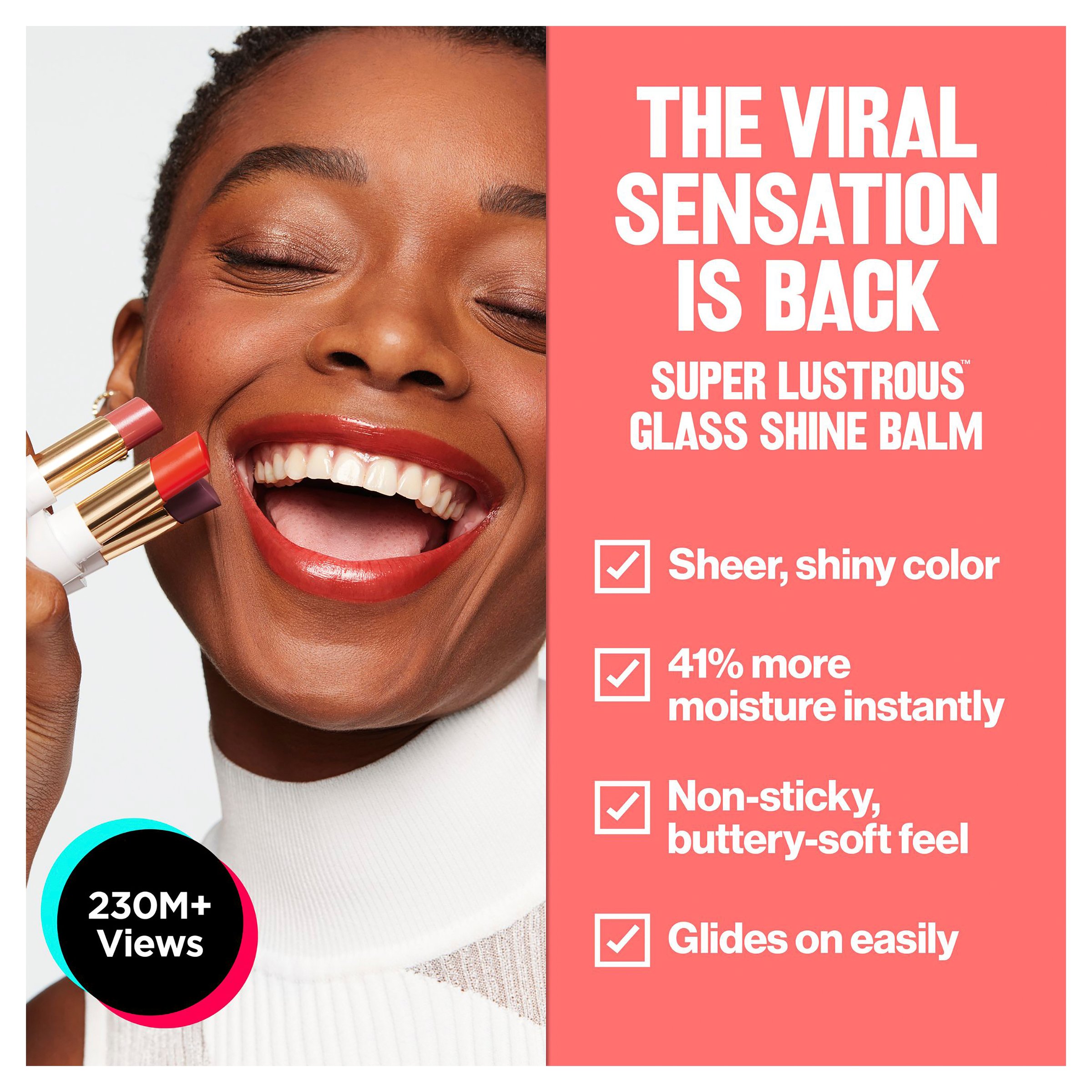Revlon Super Lustrous Glass Shine Balm Glossed Up Rose 1 each - Image 6