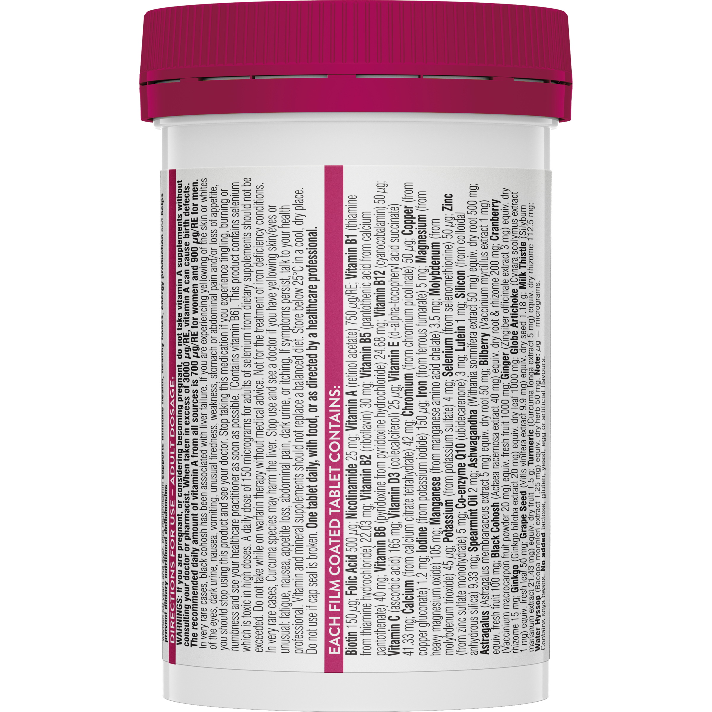Swisse Ultivite Women's 50 + Multivitamin 90 tablets - Image 2