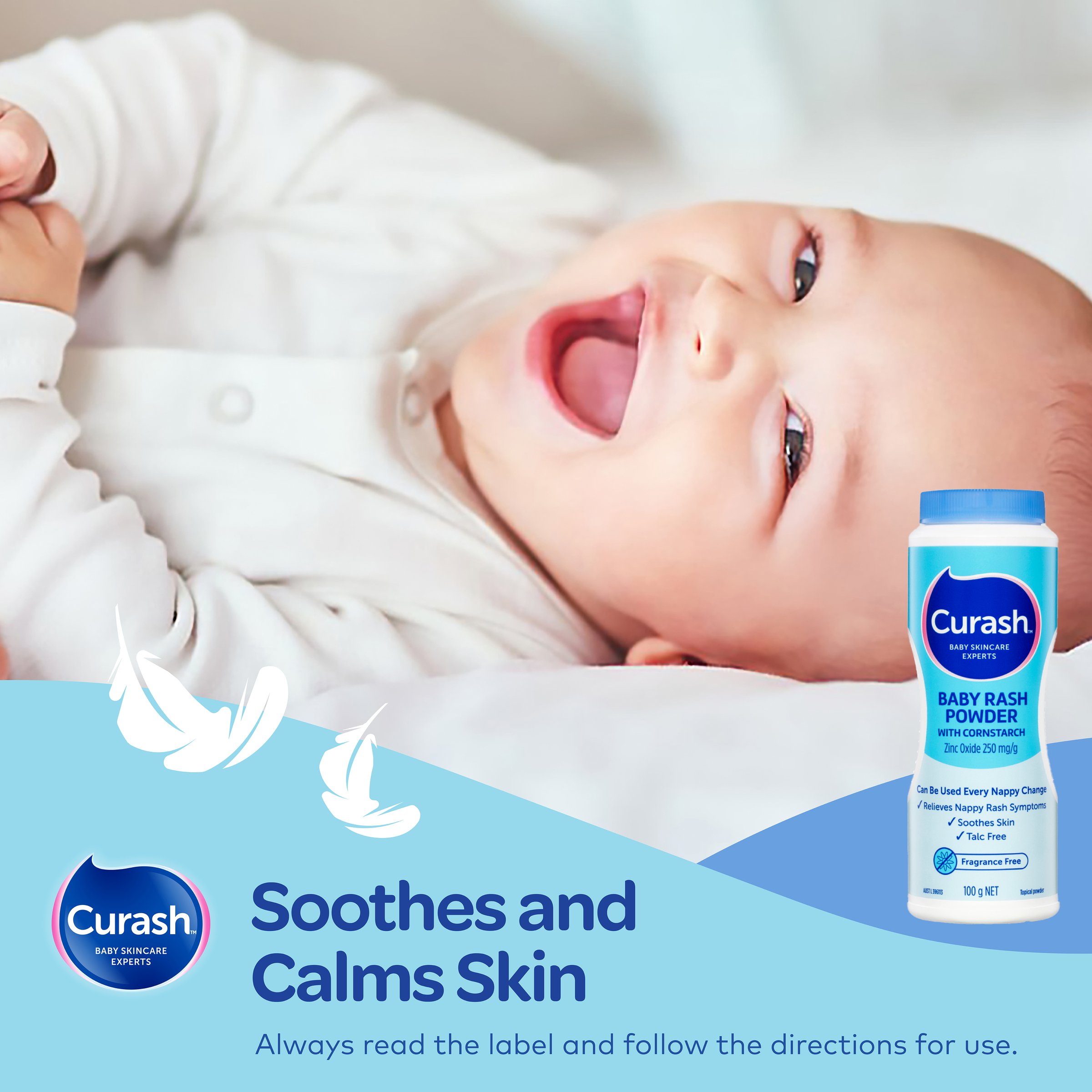 Curash Baby Rash Powder With Cornstarch 100g - Image 9