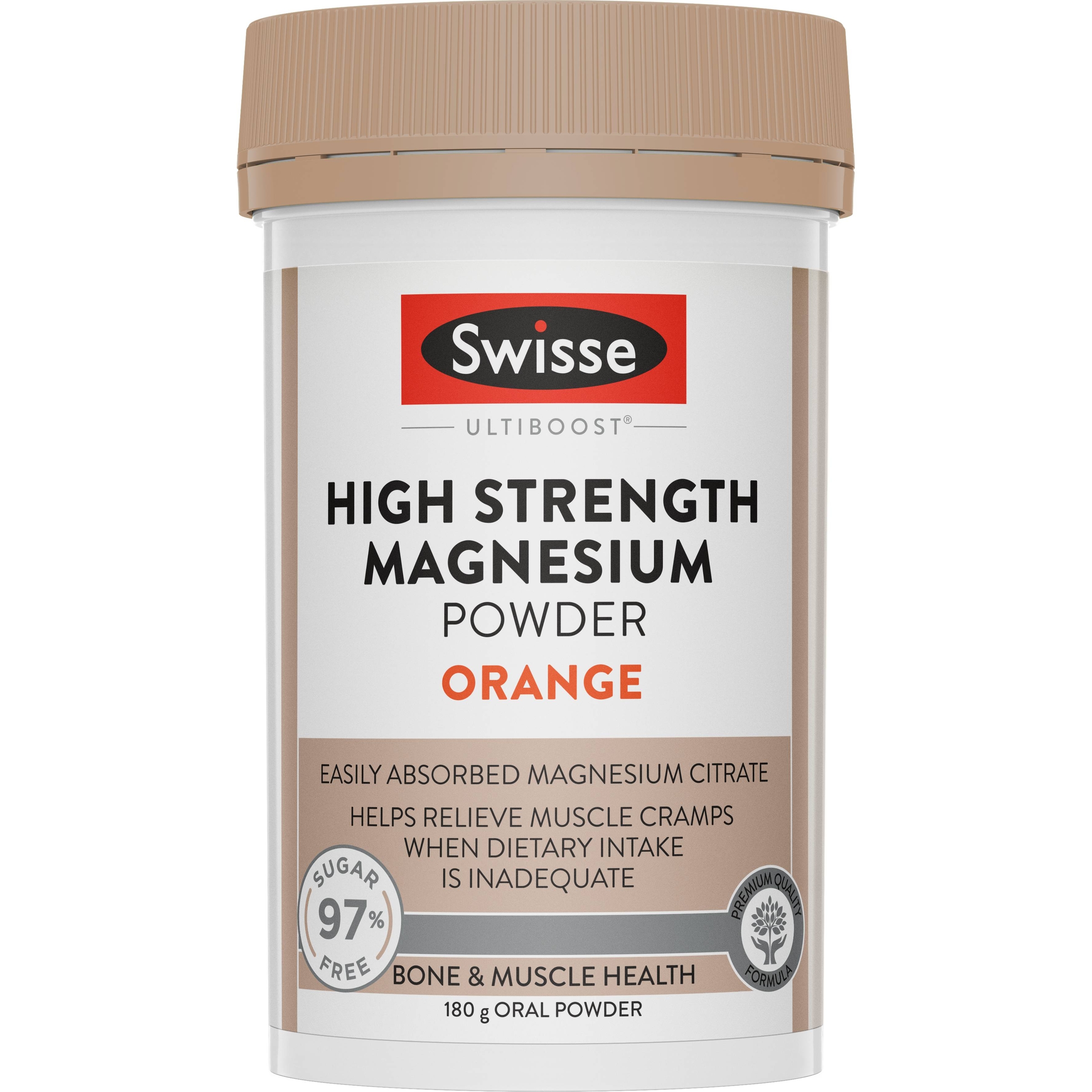 Swisse Ultiboost High Strength Magnesium Powder Orange 180g - Image 1