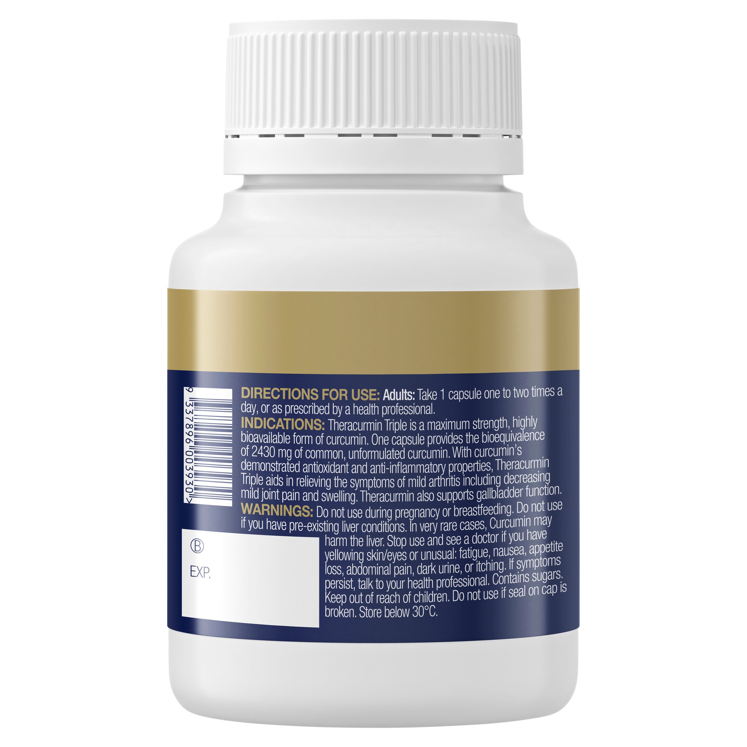 BioCeuticals Theracurmin Triple 60 capsules - Image 2