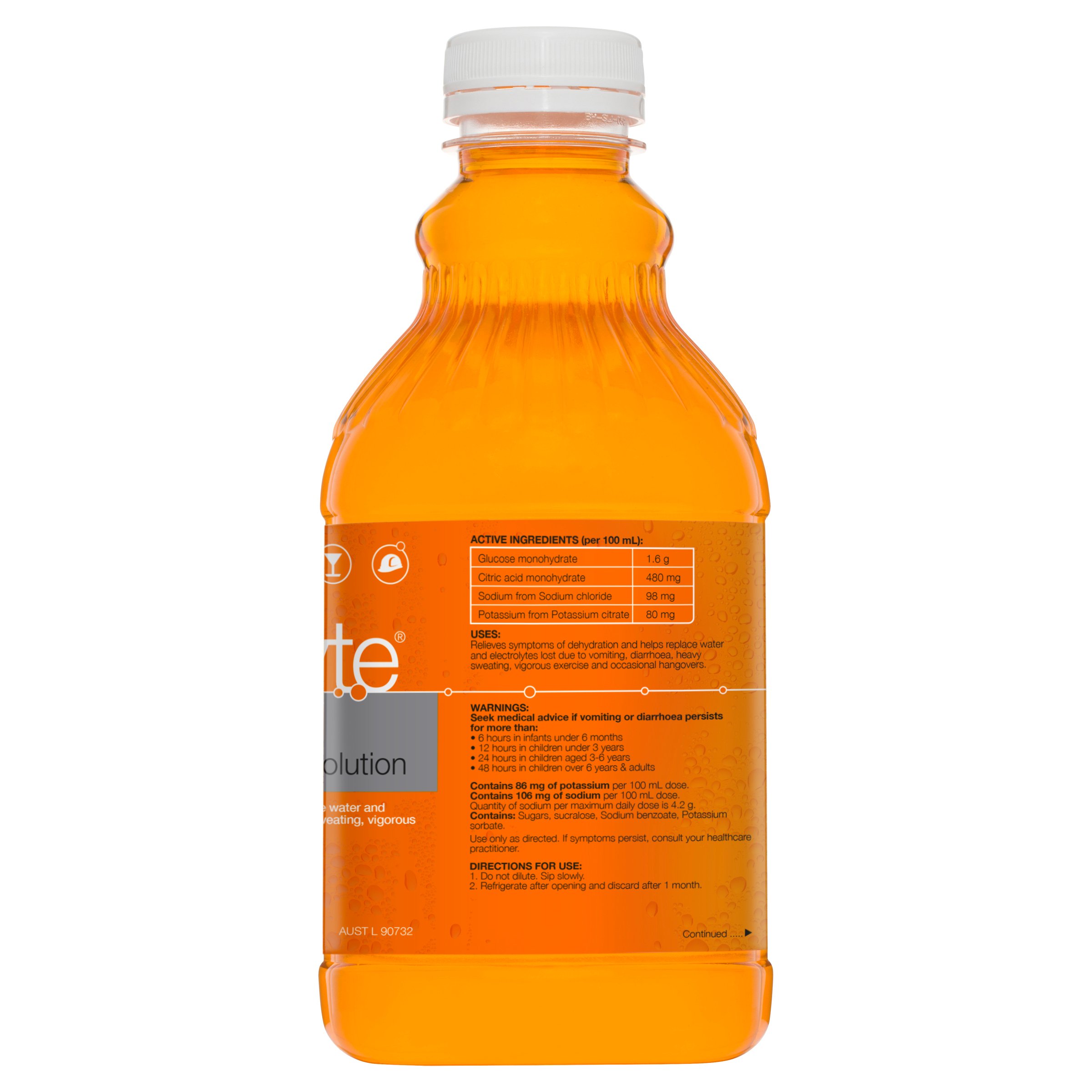 Hydralyte Ready to Use Liquid Orange Flavoured 1 litre - Image 2