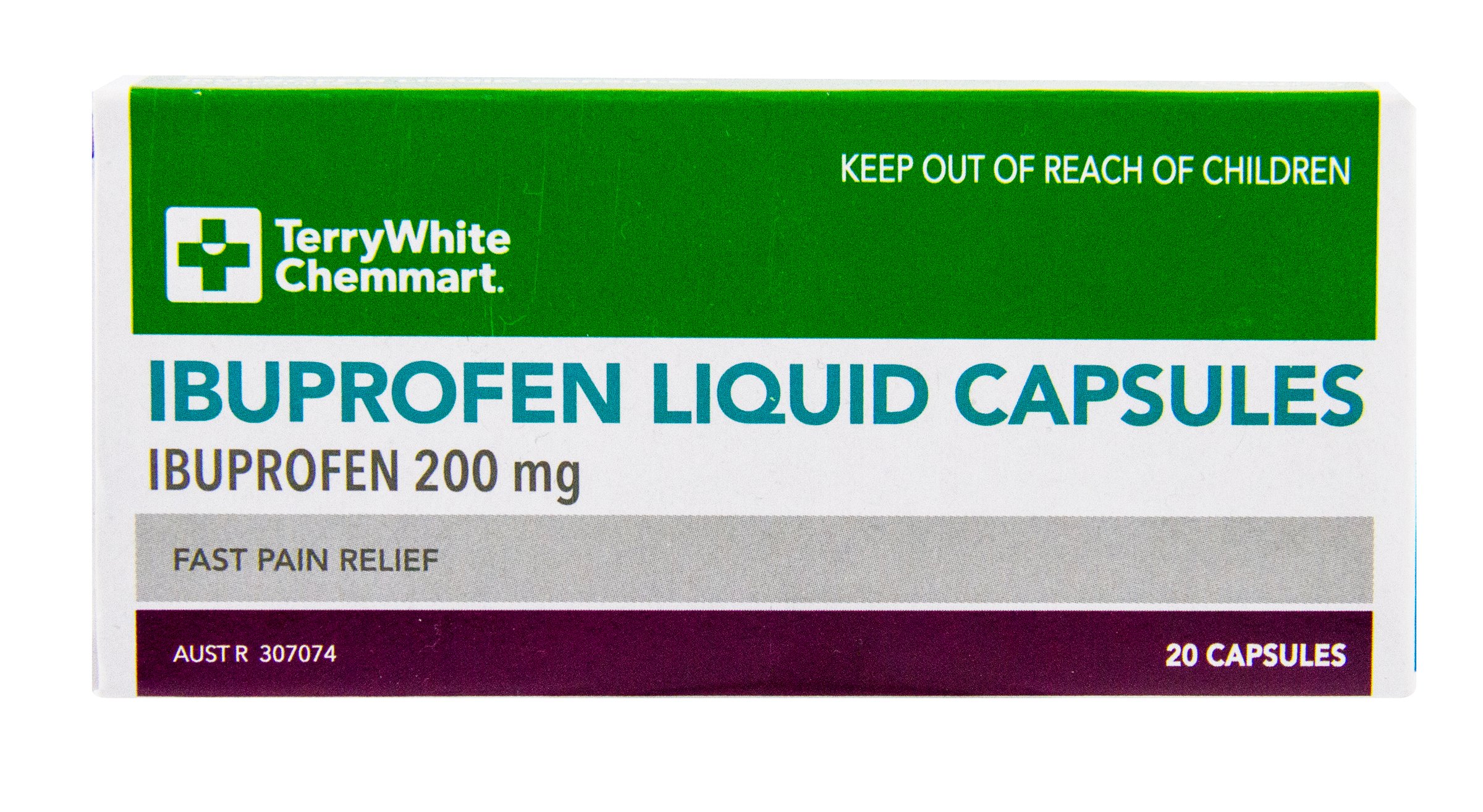 TerryWhite Chemmart Ibuprofen 20 liquid capsules - Image 1