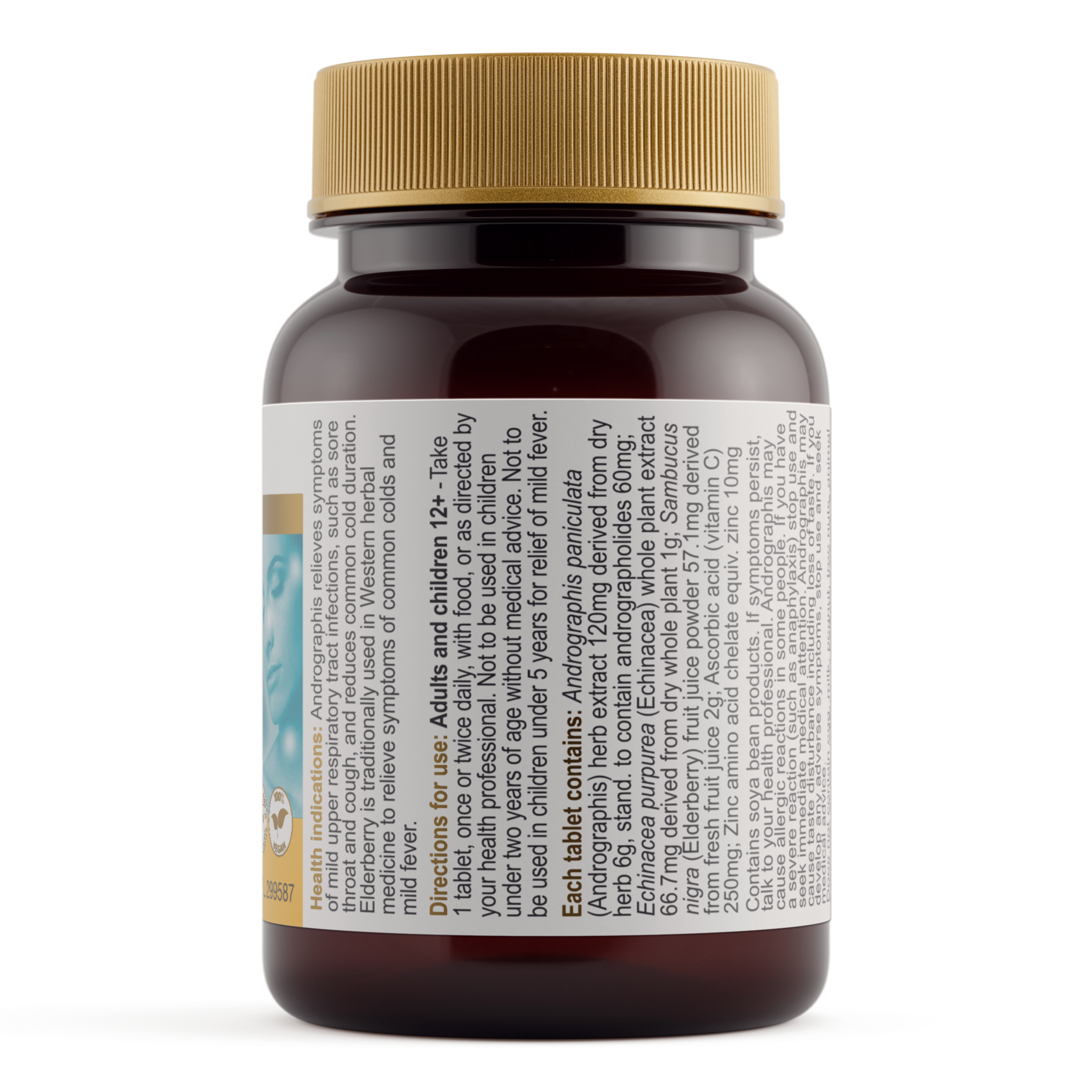 Herbs Of Gold Cold & Flu Strike 14 tablets - Image 2