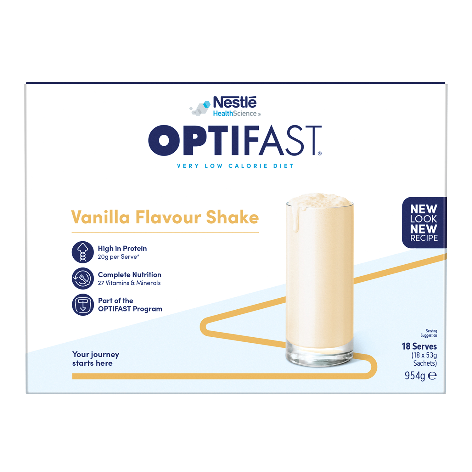 Optifast VLCD Shake Vanilla 18 pack - Image 1