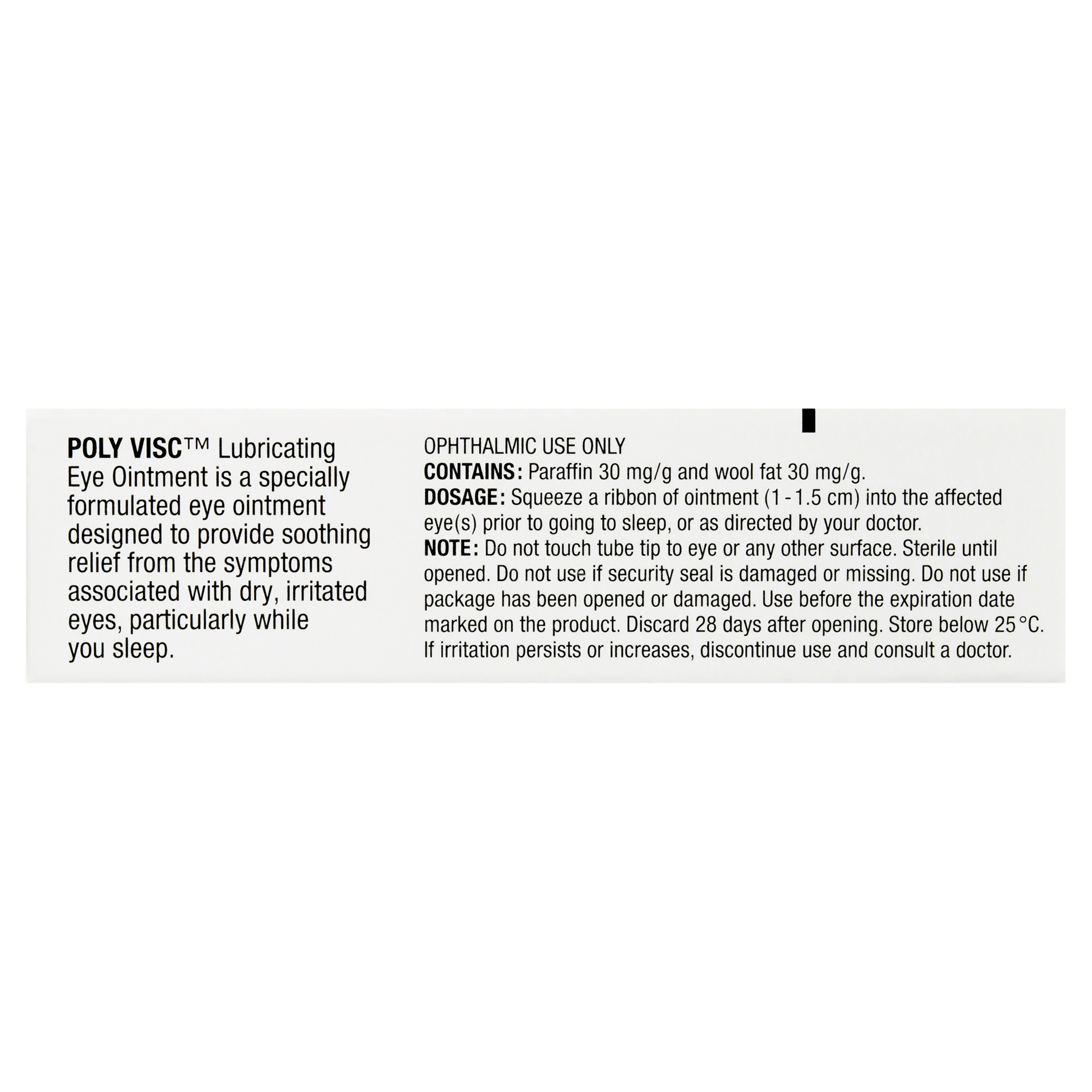 Poly-Visc Eye Ointment 3.5g - Image 3