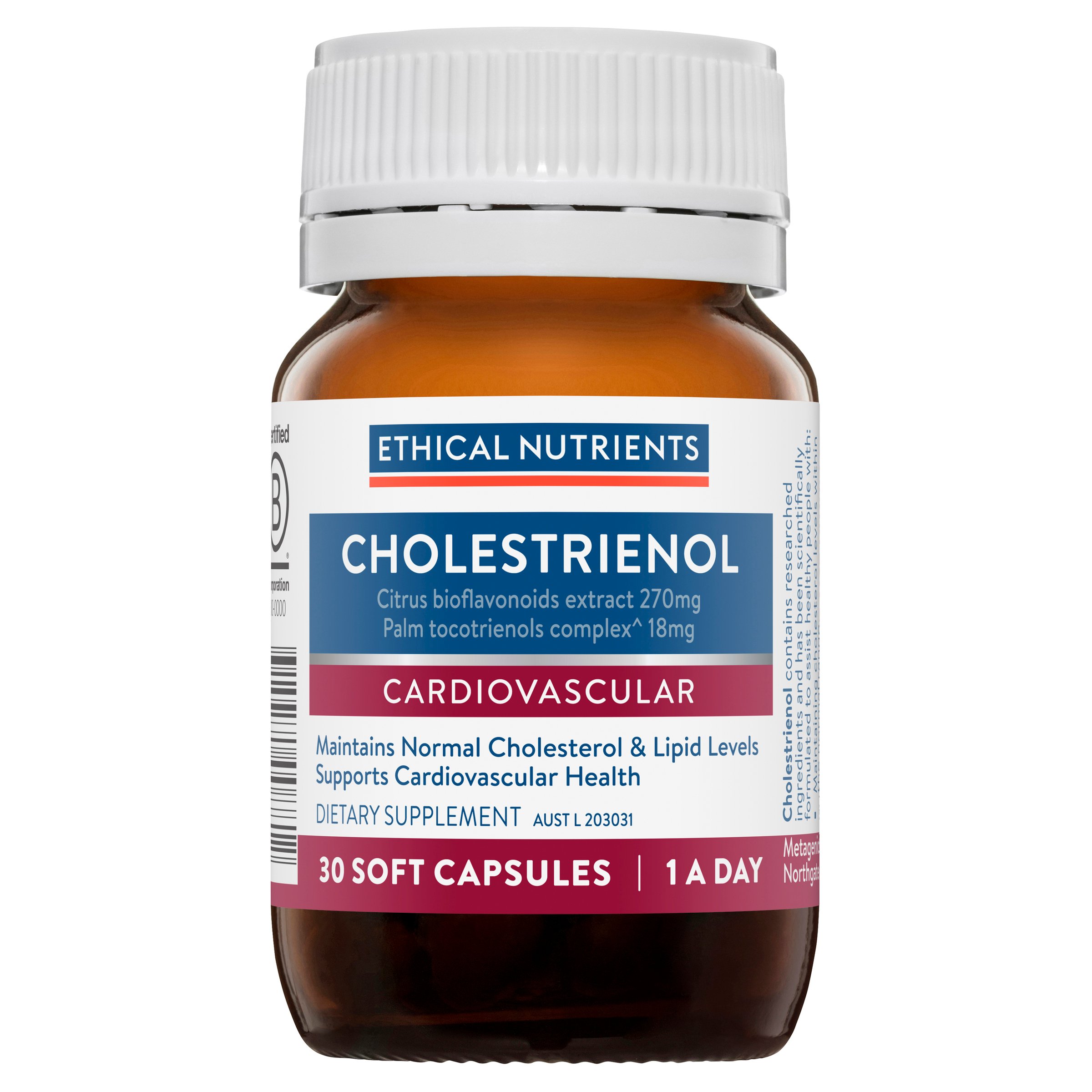 Ethical Nutrients Cholestrienol 30 capsules - Image 1