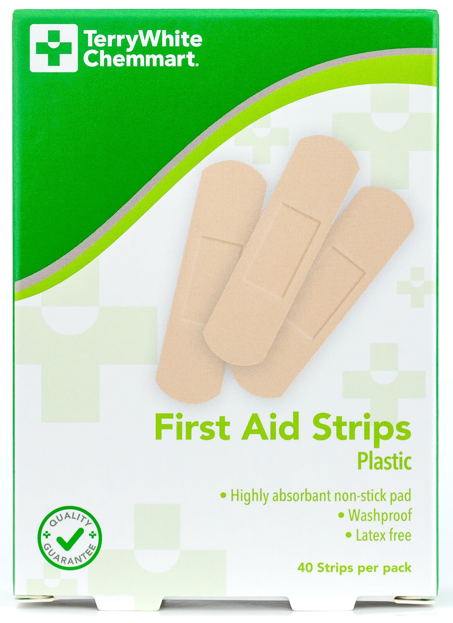 TerryWhite Chemmart First Aid Plastic Strips 40 pack