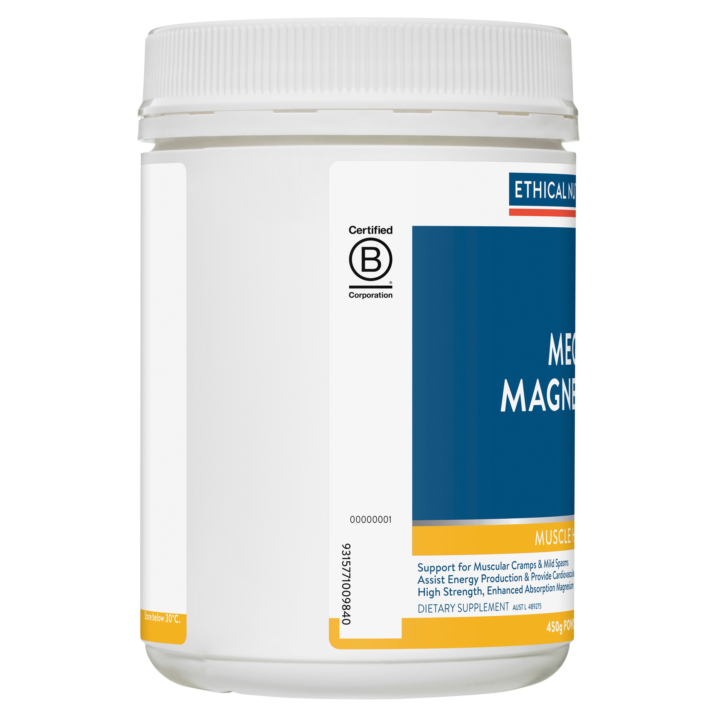 Ethical Nutrients Mega Magnesium Powder Citrus 450g - Image 4
