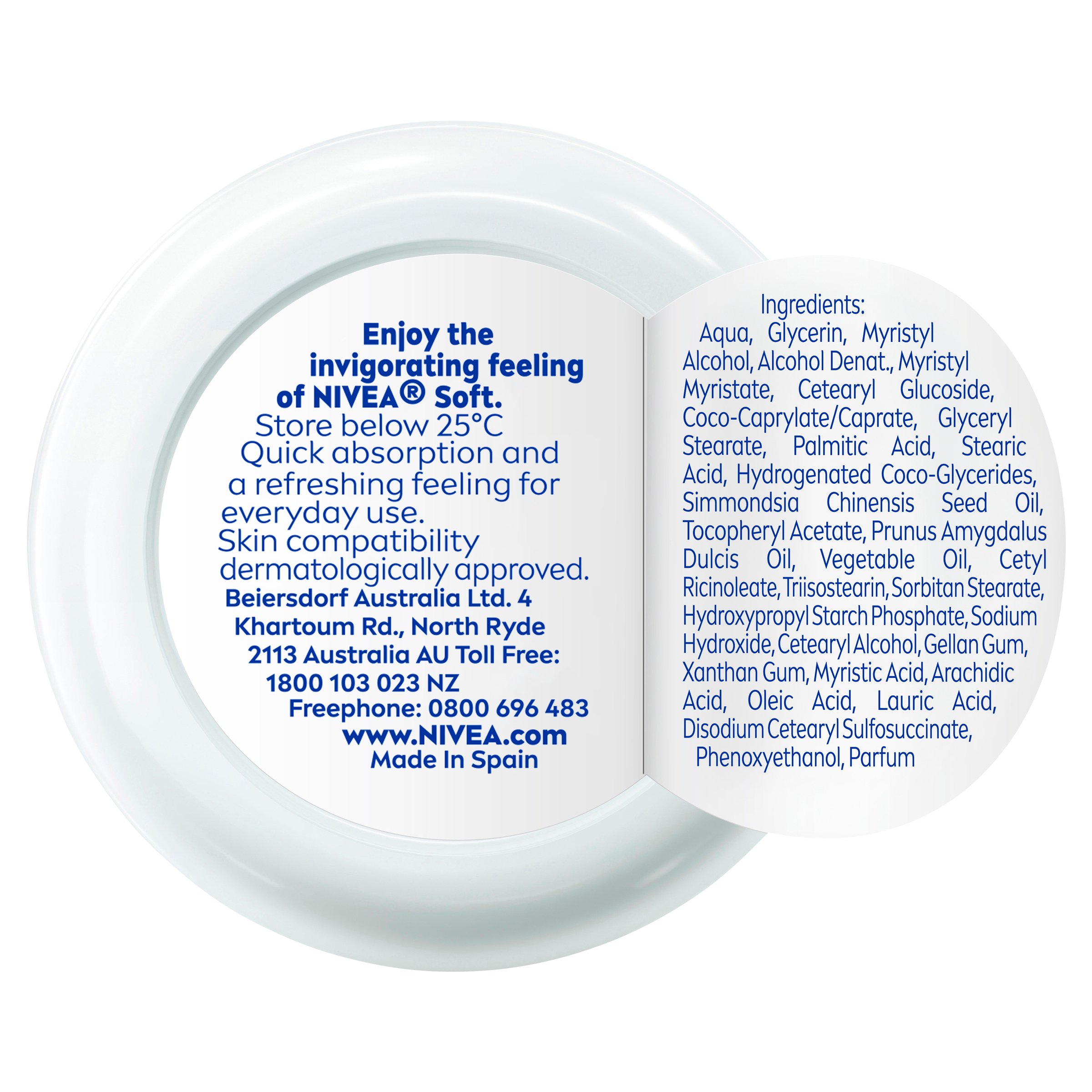 Nivea Moisturising Cream Soft Mini 50ml - Image 5