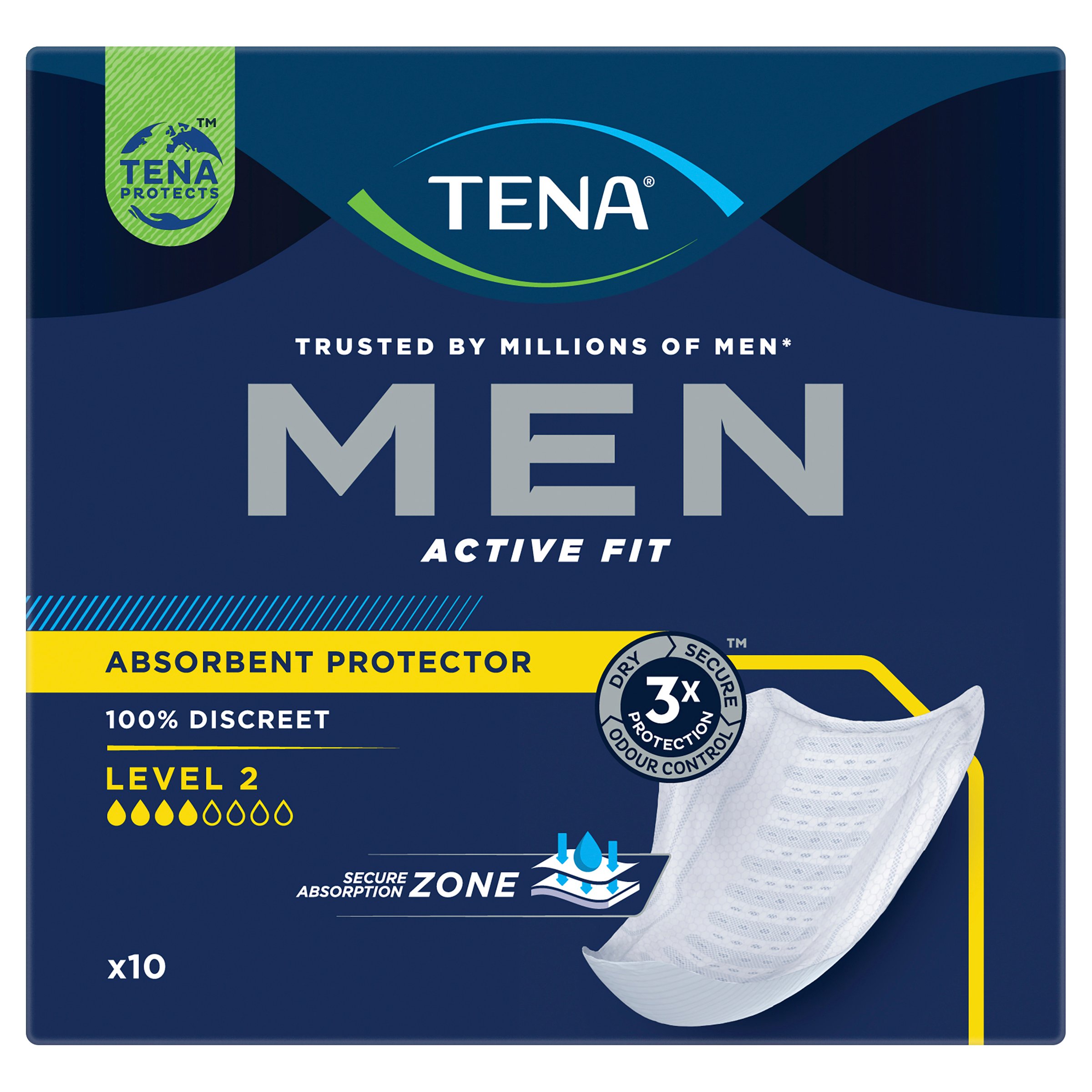 Tena Men Moderate Level 2 - 10 pack - Image 1