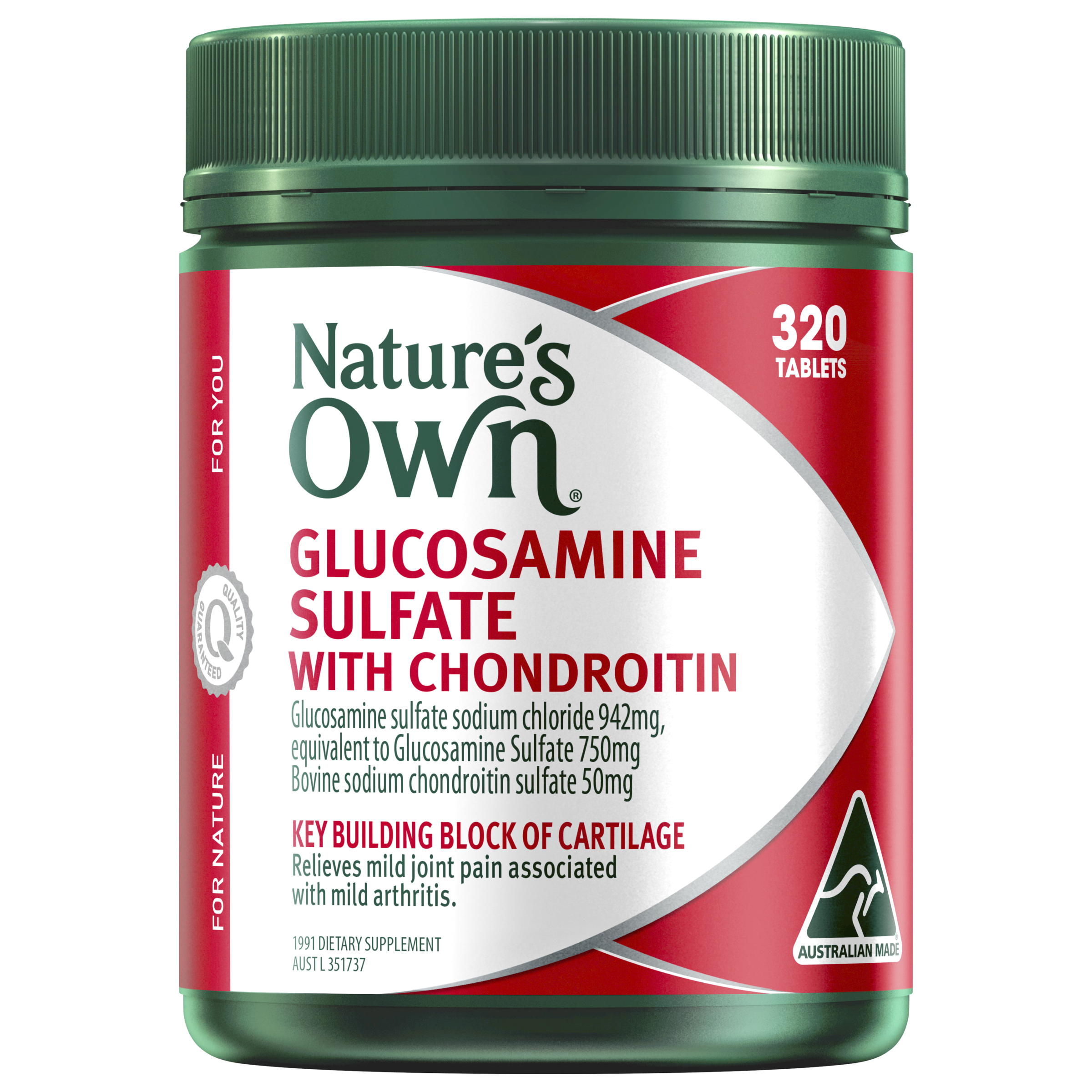 Nature's Own Glucosamine Sulfate with Chondroitin 320 tablets - Image 1