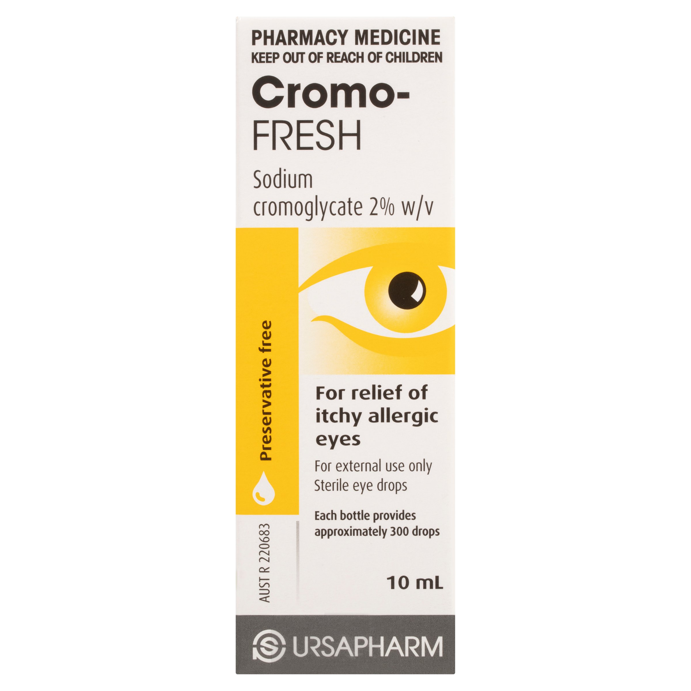 Cromo-Fresh Preservative-Free Allergy Eye Drops 10ml - Image 1