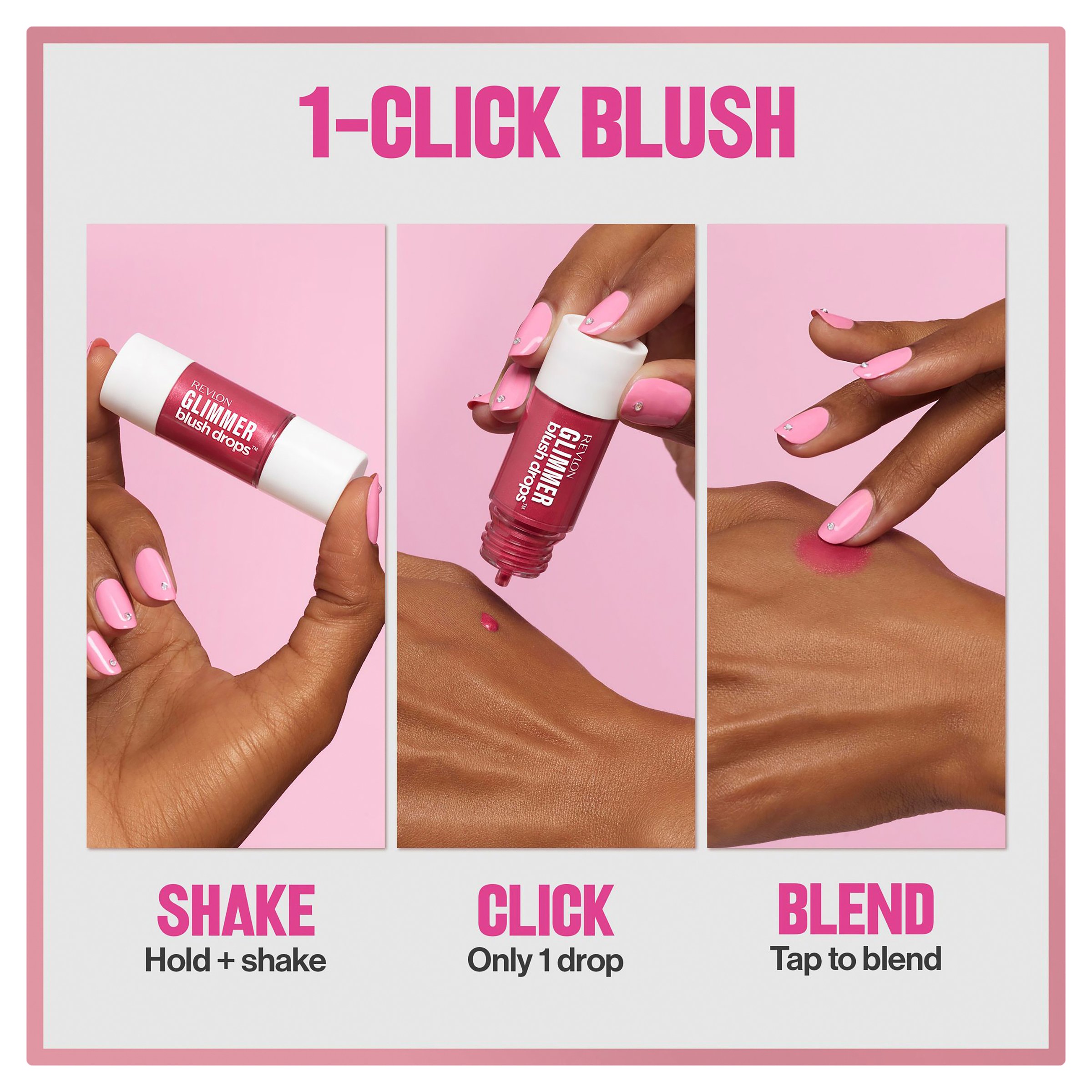 Revlon Glimmer Blush Drops - Coralicious 1 each - Image 5