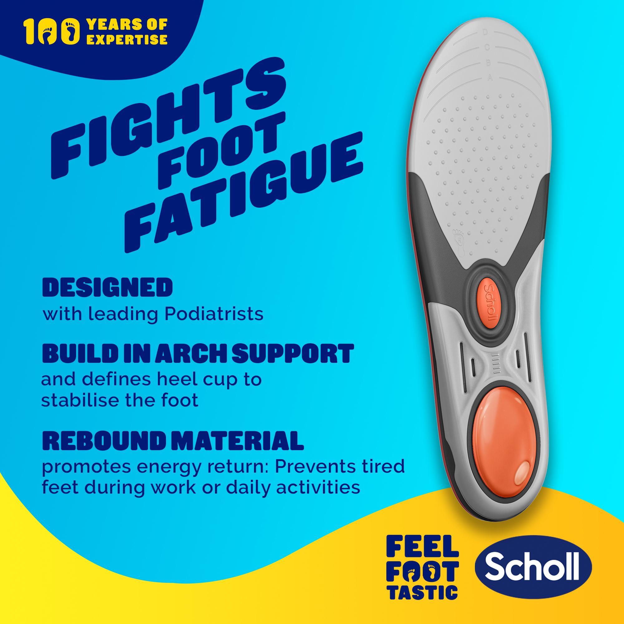 Scholl Liquiflex Extra Support Insole Small 1 pair - Image 3