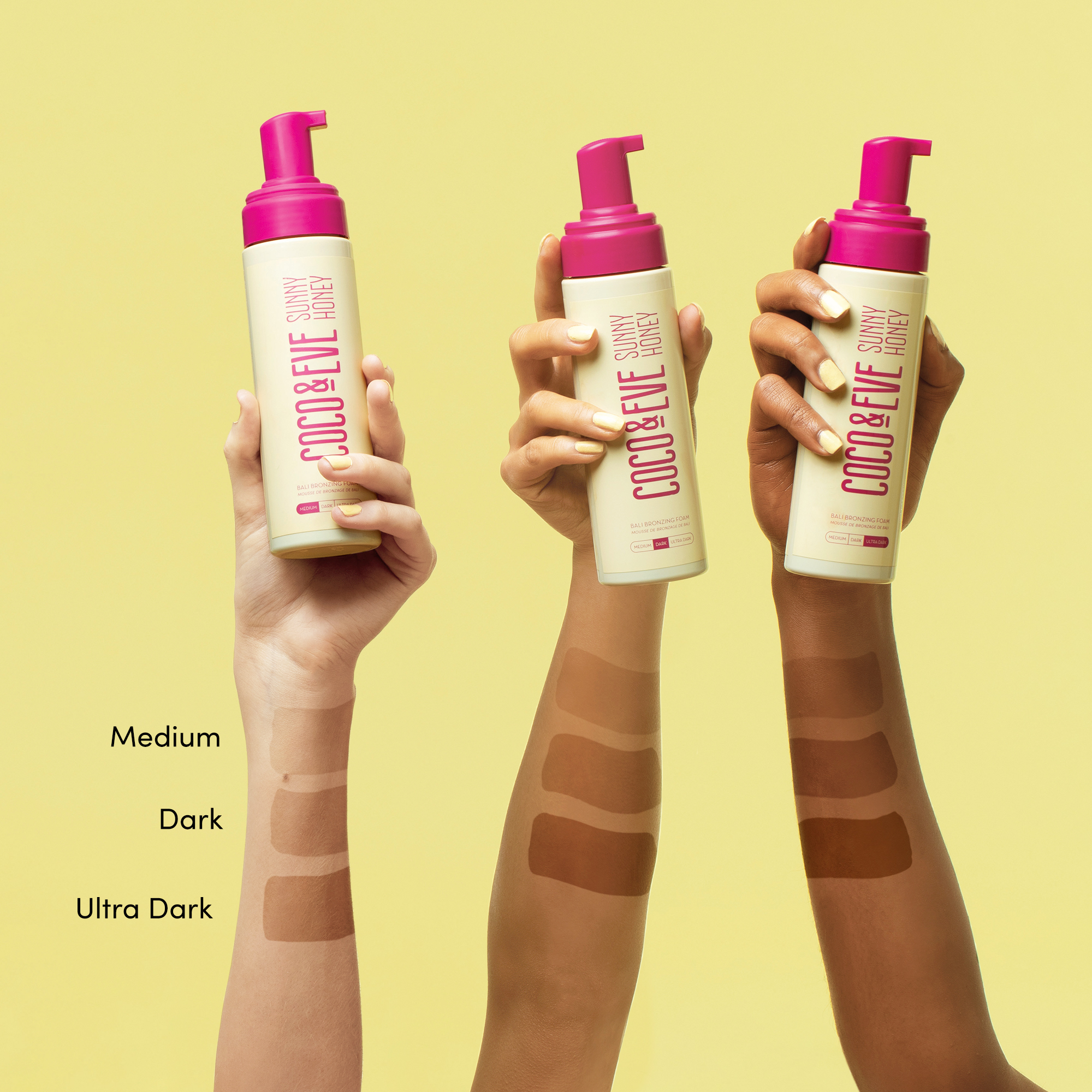Coco & Eve Sunny Honey Bali Bronzing Foam Medium 200ml - Image 3