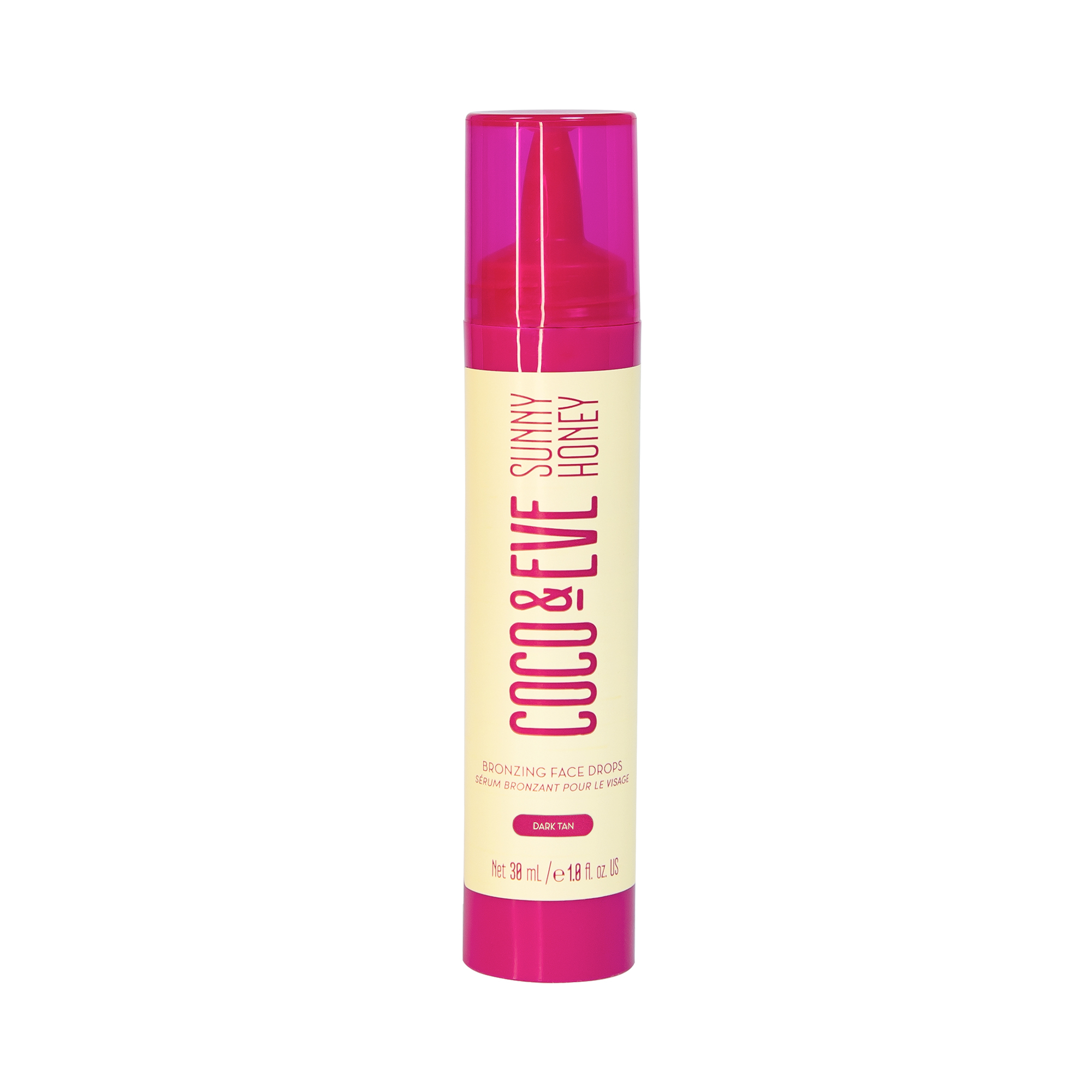 Coco & Eve Sunny Honey Bronzing Face Drops Dark Tan 30ml - Image 1