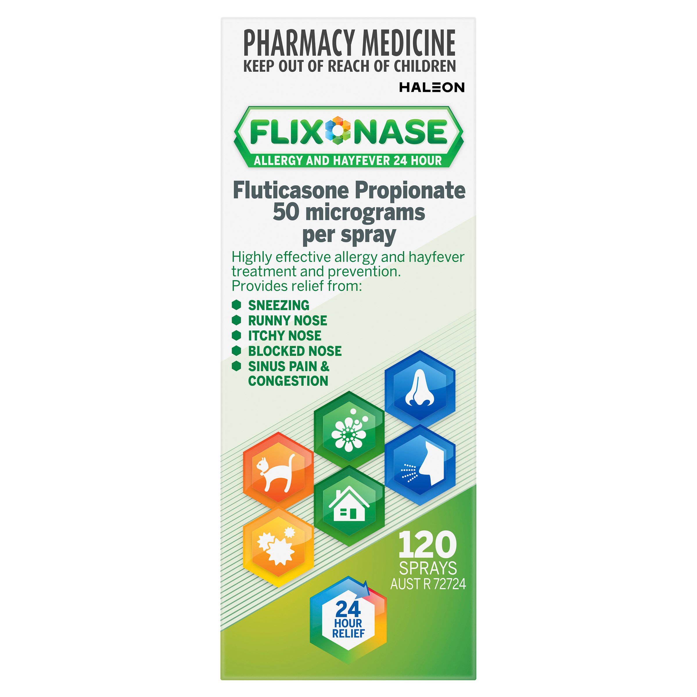 Flixonase Allergy & Hayfever 24 Hour Nasal Spray 120 doses - Image 1