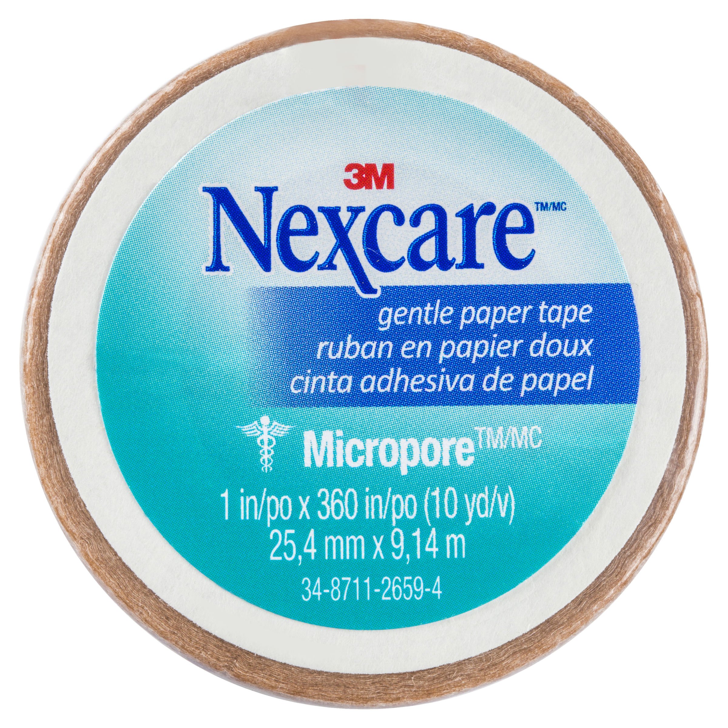 Nexcare Micropore Paper Tape Tan 25mm - 1 roll - Image 1
