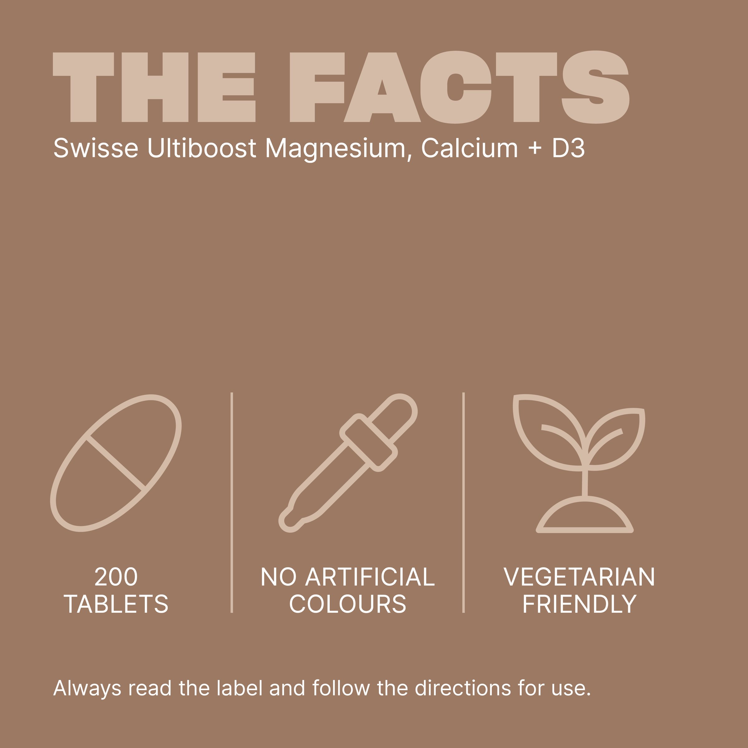 Swisse Ultiboost Magnesium Calcium + Vitamin D3 - 180 tablets - Image 5