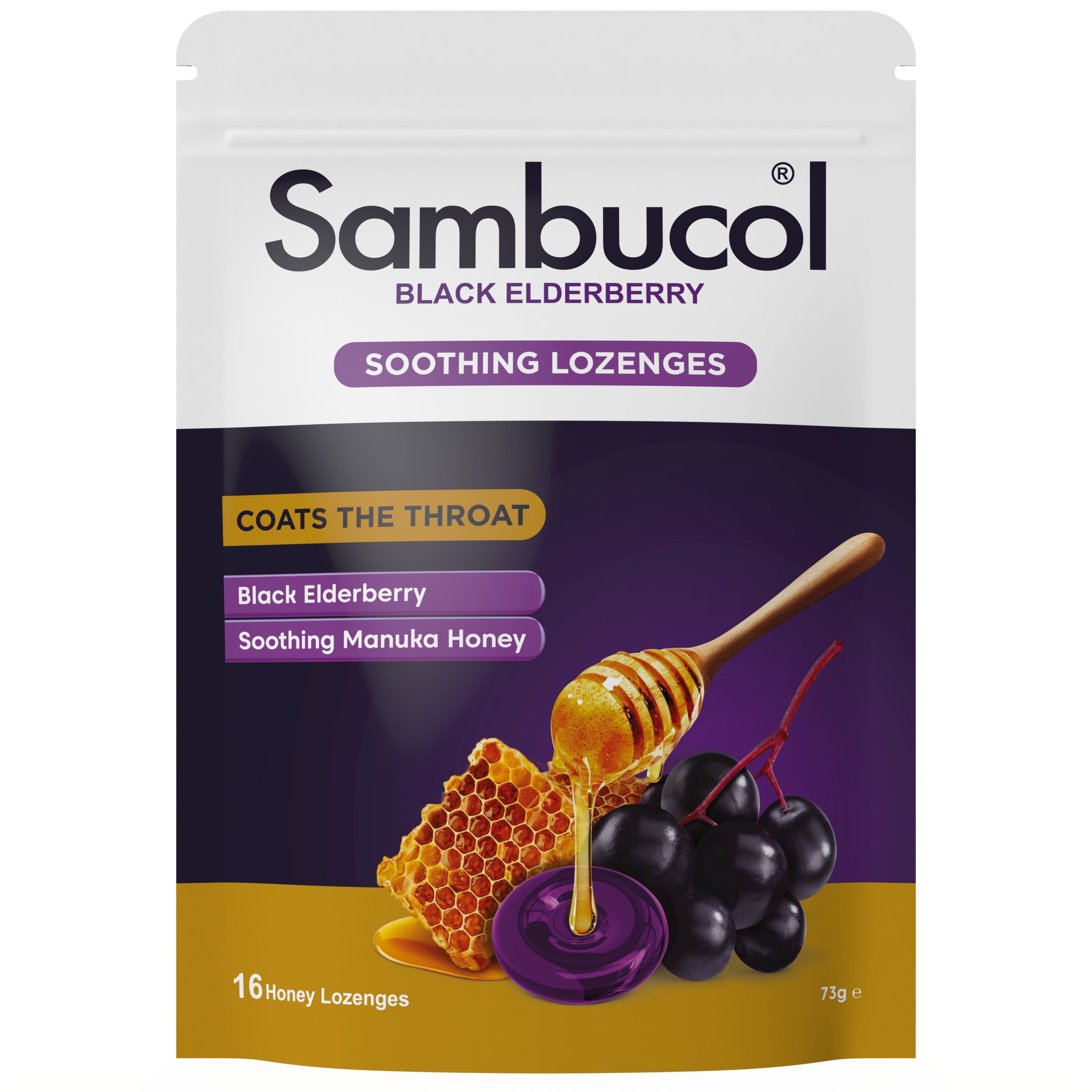 Sambucol Soothing Relief Throat 16 lozenges - Image 1
