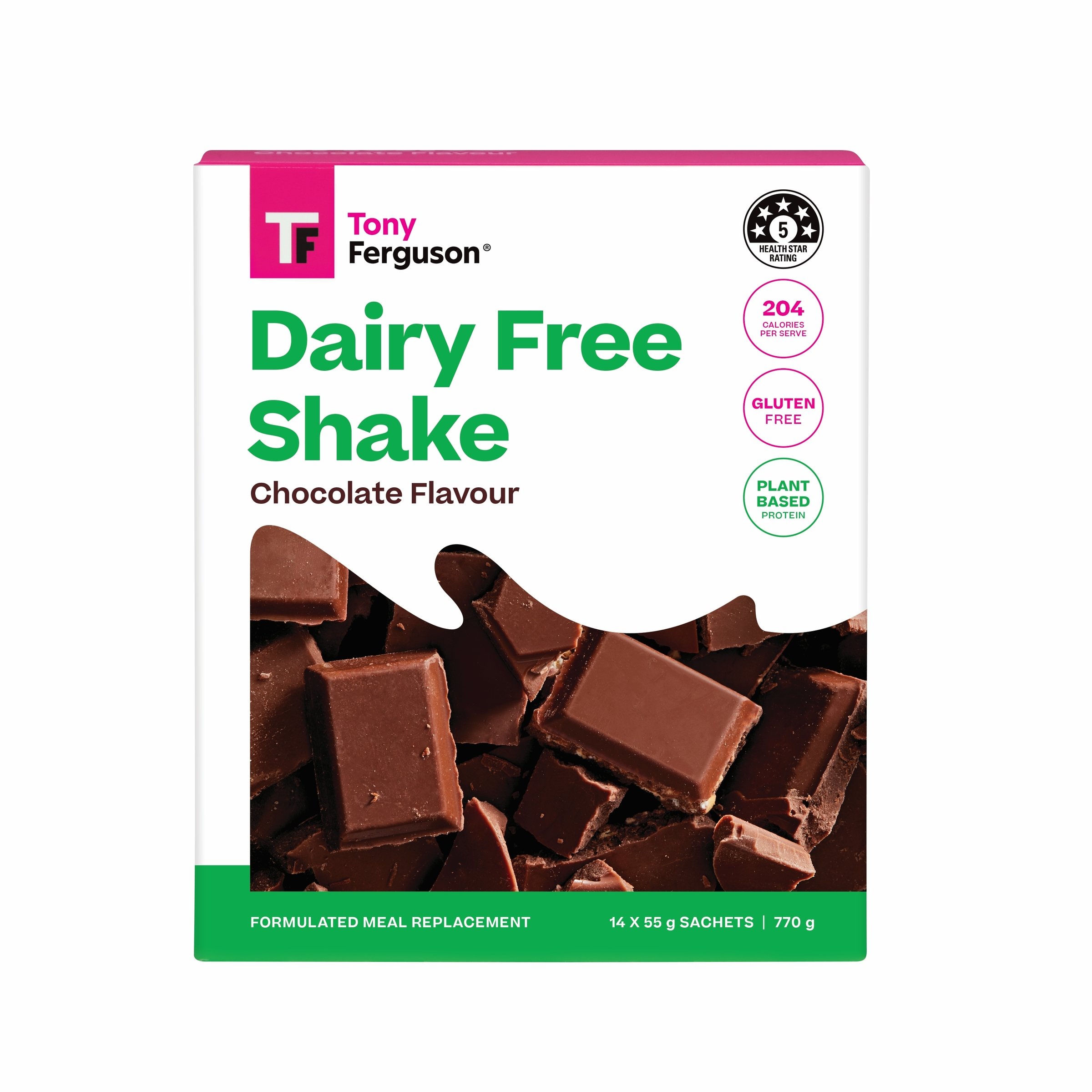 Tony Ferguson Dairy Free Chocolate 770g - 14 pack - Image 1