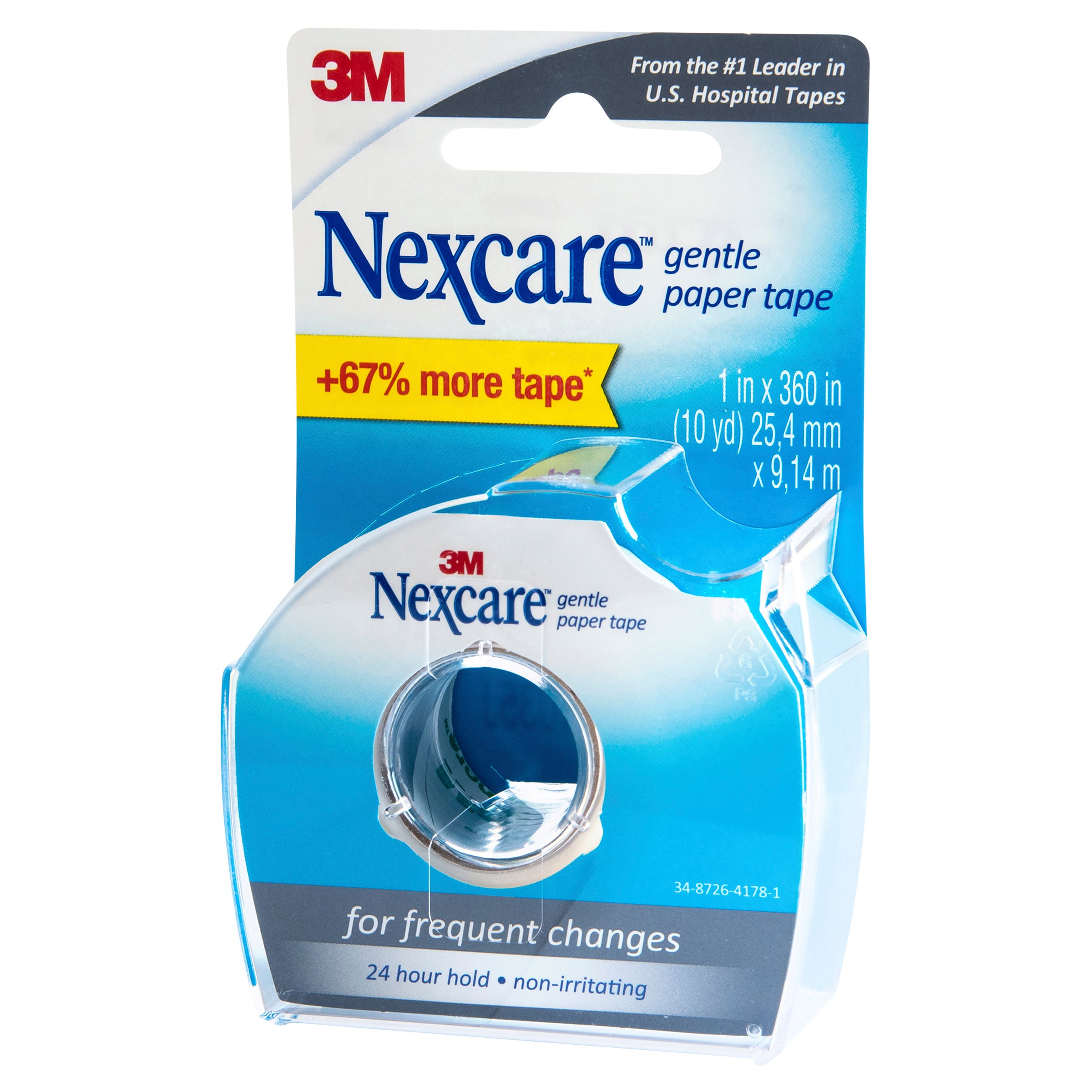 Nexcare Gentle Paper Tape Dispenser 25mm X 9.1M - 1 roll - Image 1