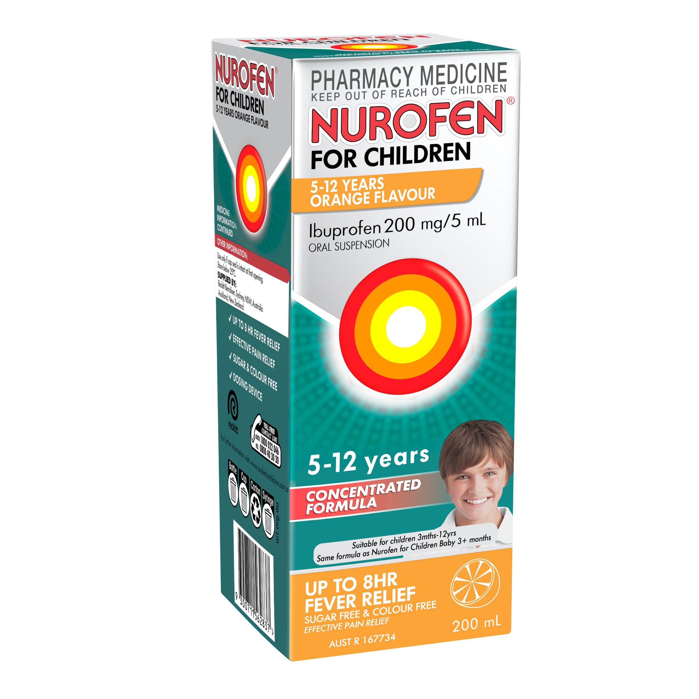Nurofen For Children 5-12 Years Orange 200ml - Image 12