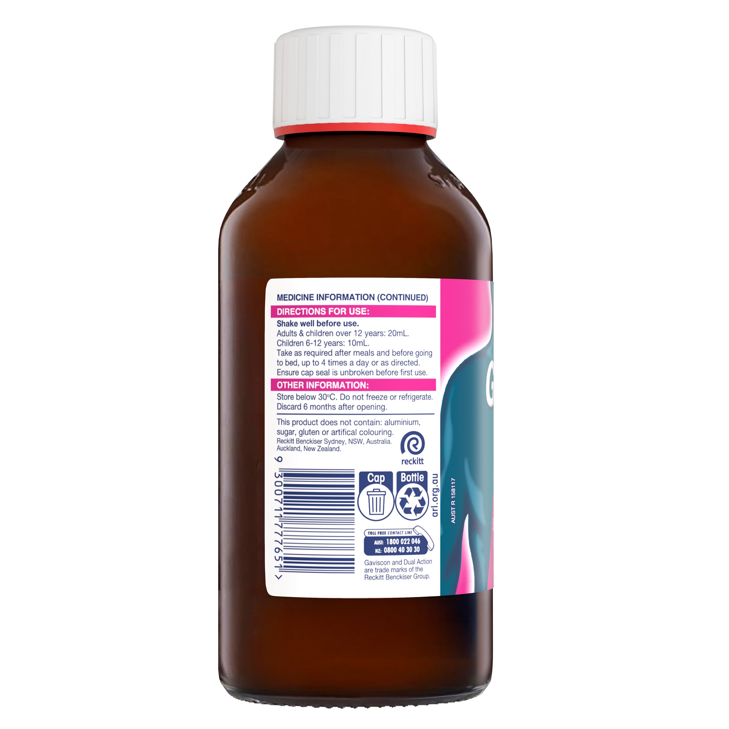 Gaviscon Dual Action Liquid Peppermint 500ml - Image 3