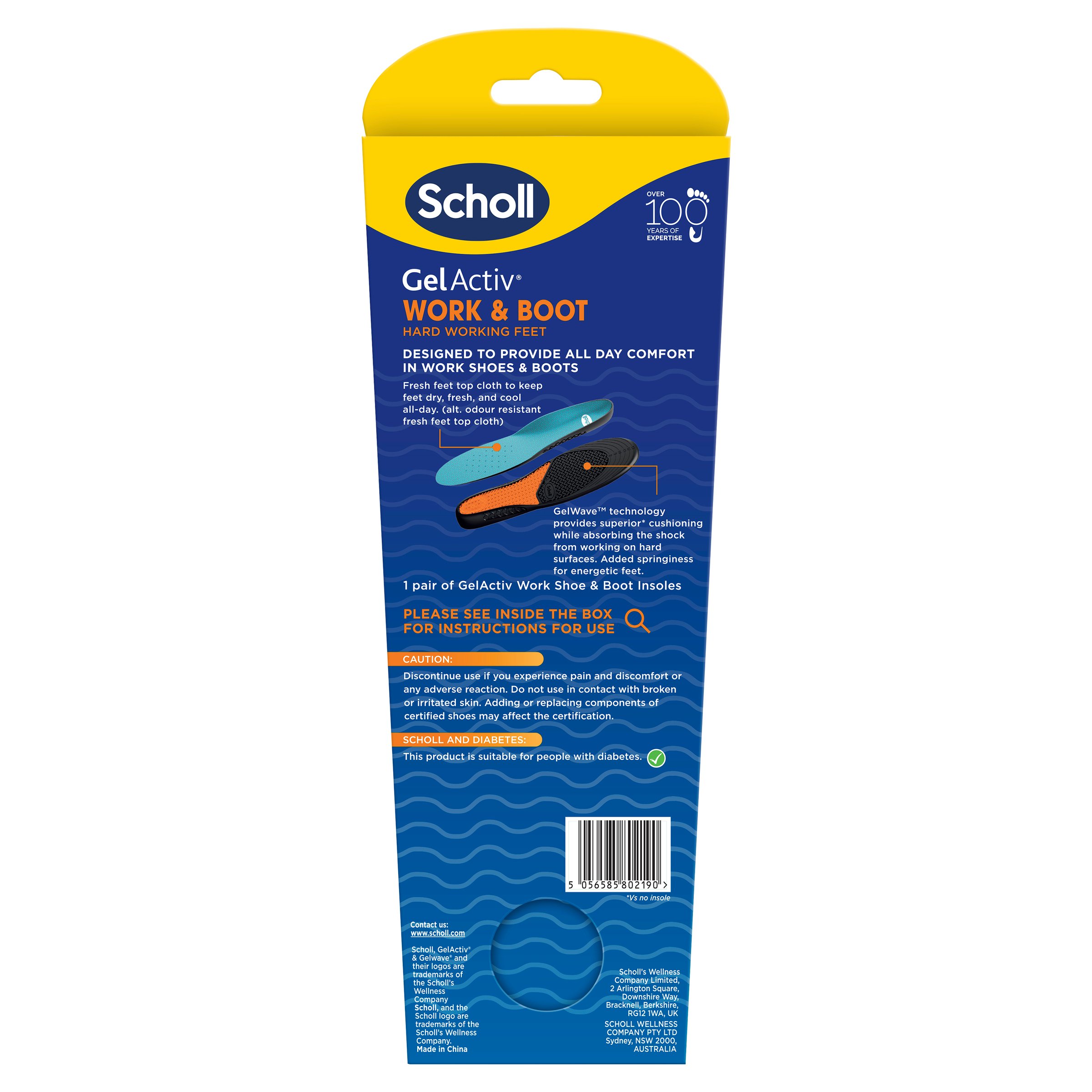 Scholl Gel Activ Insole Work & Boot Large 1 each - Image 2