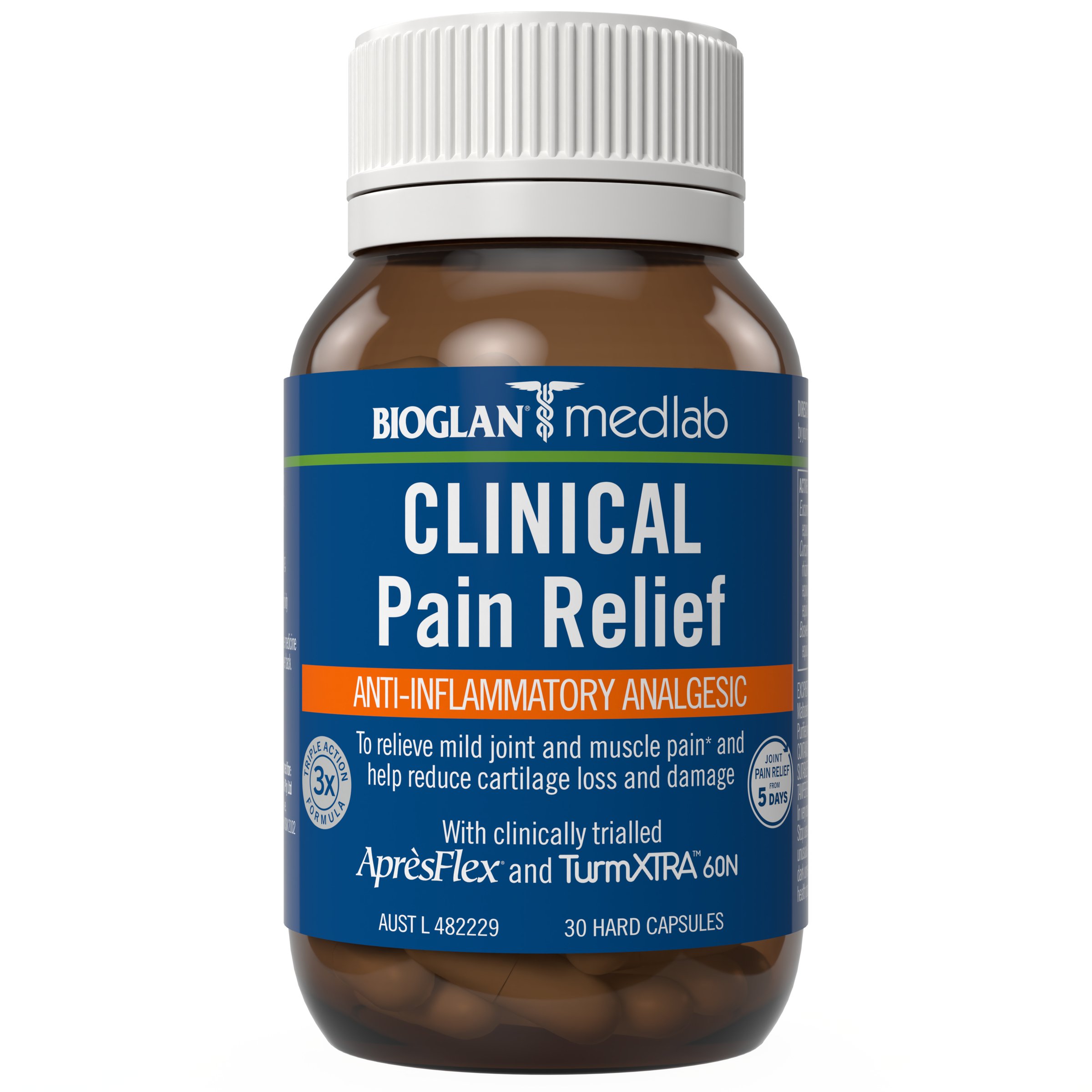 Bioglan Medlab Clinical Pain Relief 30 capsules - Image 1