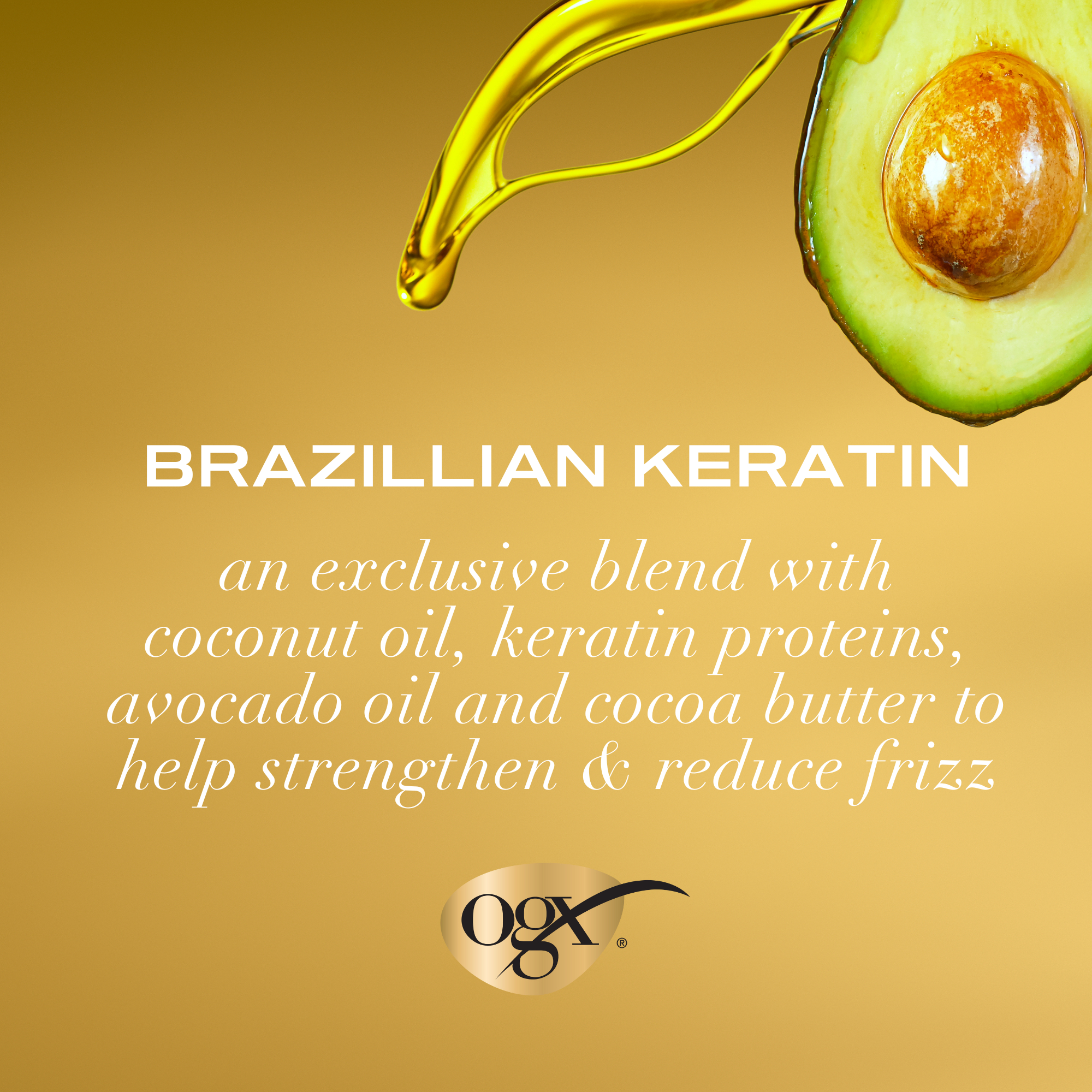 OGX Brazilian Keratin Therapy Ever Straight Conditioner 385ml - Image 4