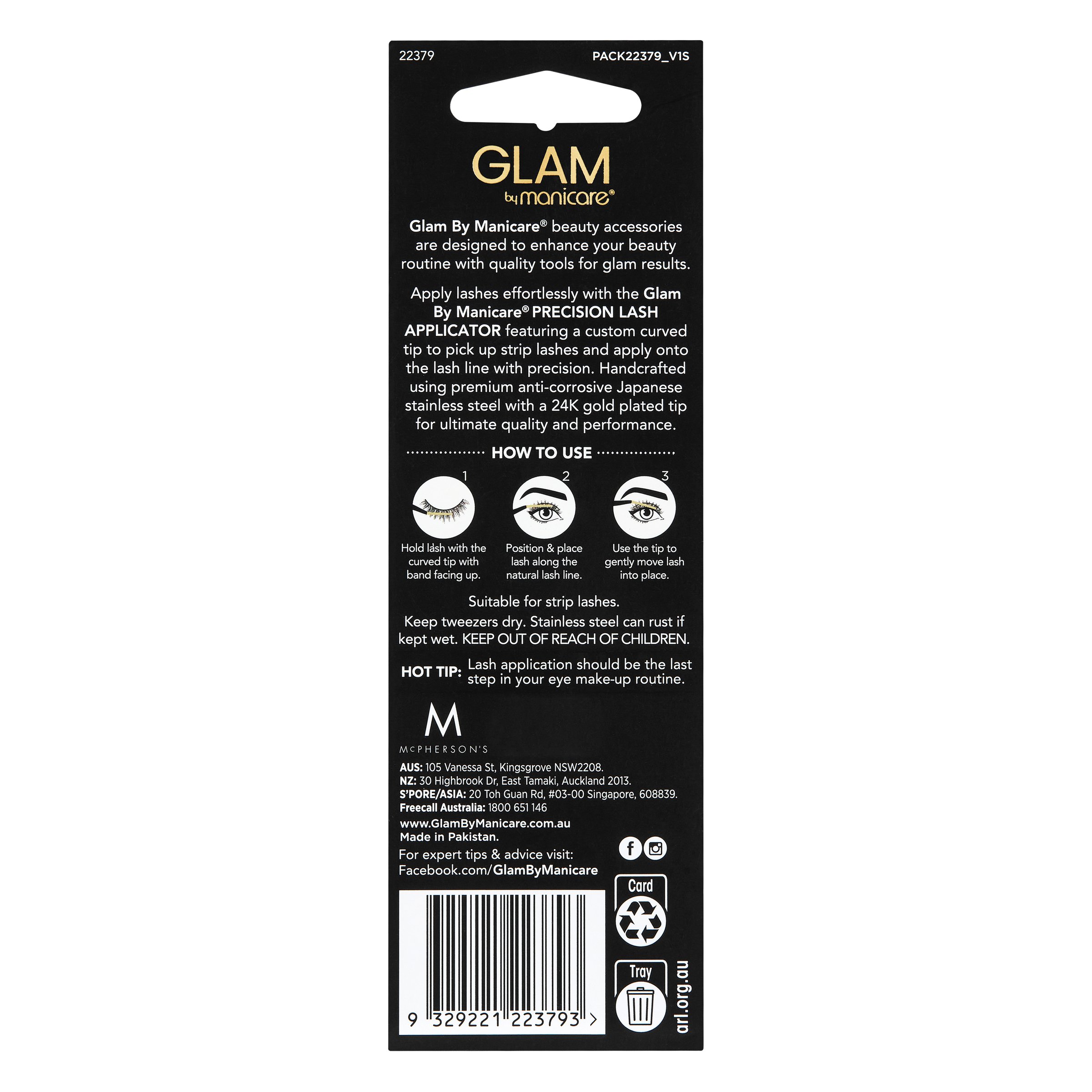Manicare Glam Precisions Lash Applicator 1 each - Image 2