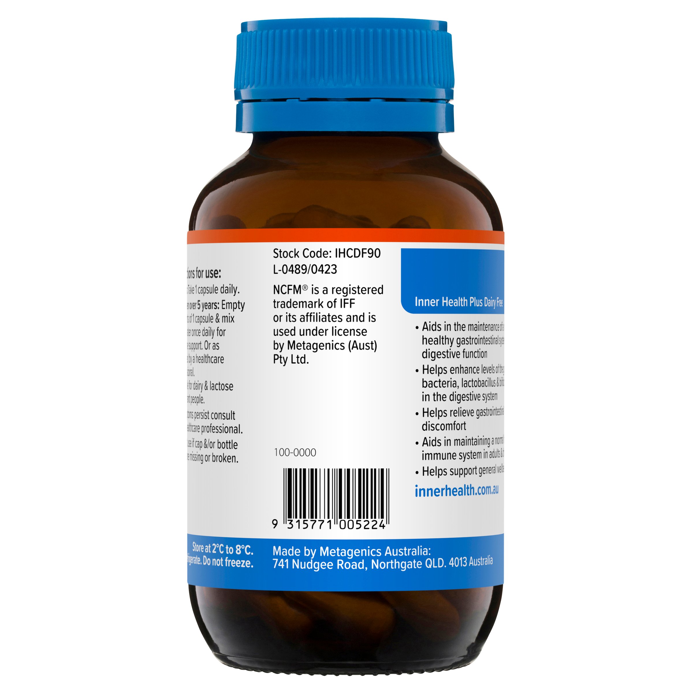 Inner Health Plus Dairy Free 90 capsules - Image 3