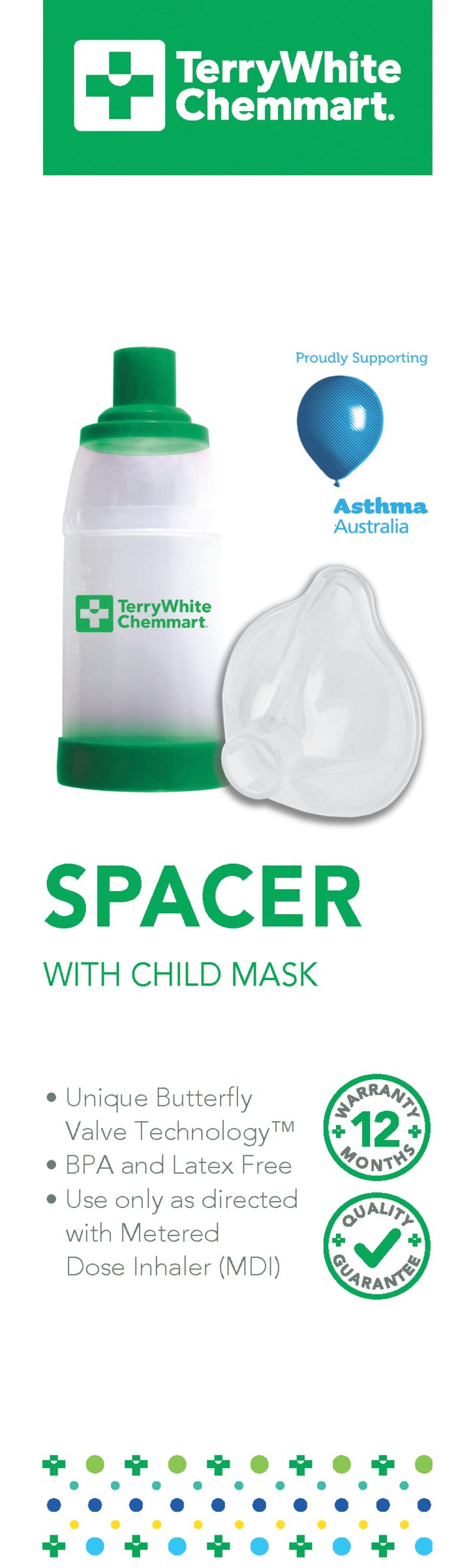 TerryWhite Chemmart Spacer & Mask Kit 1 each