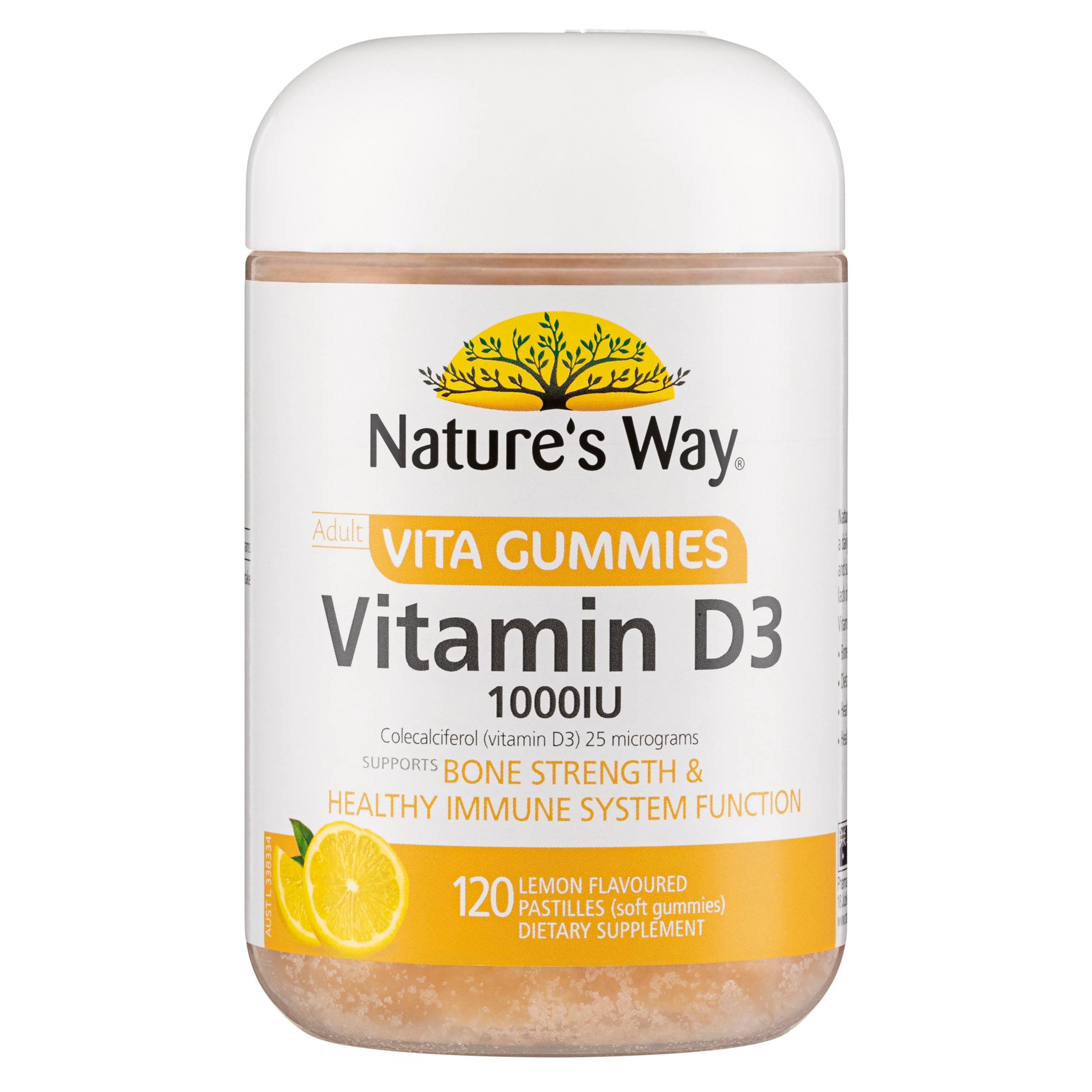 Nature's Way Adult Vita Gummies Vitamin D3 1000IU 120 pastilles - Image 1