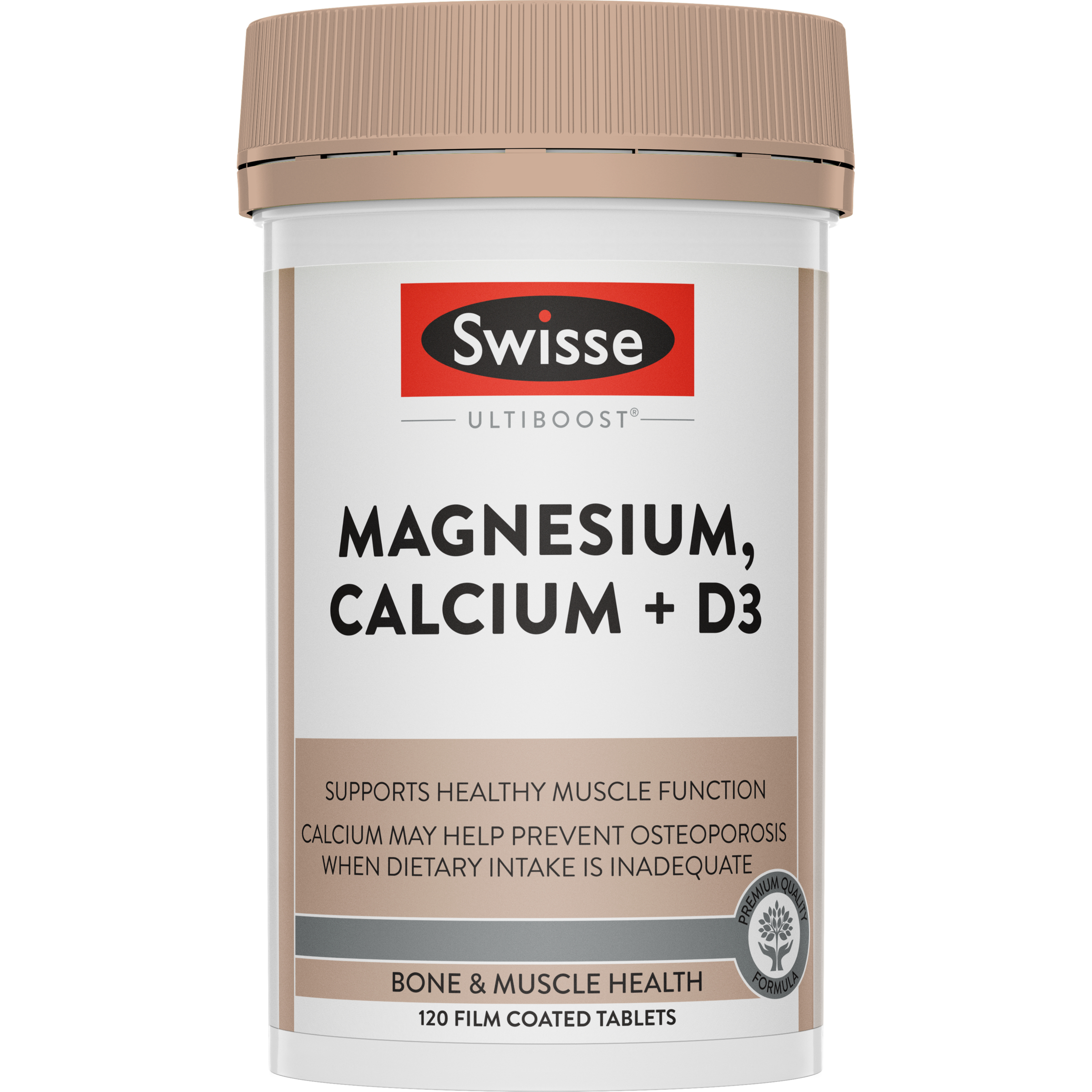 Swisse Ultiboost Magnesium, Calcium + Vitamin D3 - 120 tablets - Image 1