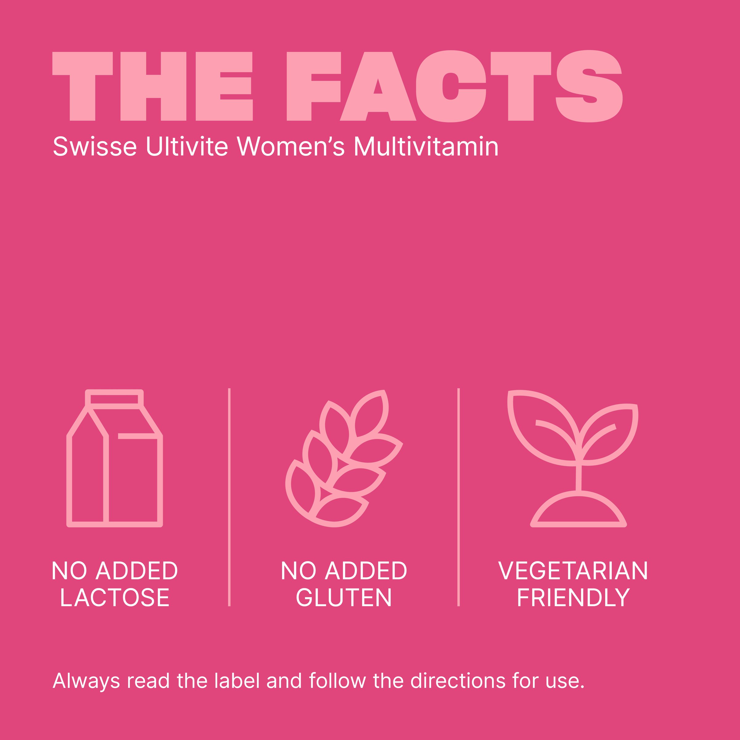 Swisse Ultivite Women's Multivitamin 30 tablets - Image 5