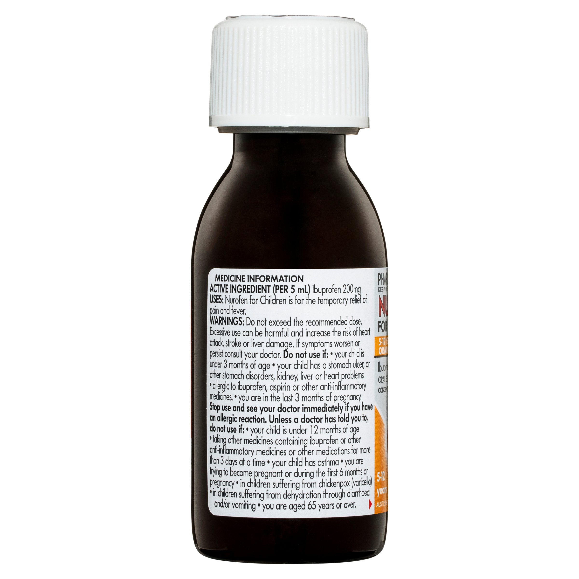 Nurofen For Children 5-12 Years Orange 100ml - Image 8