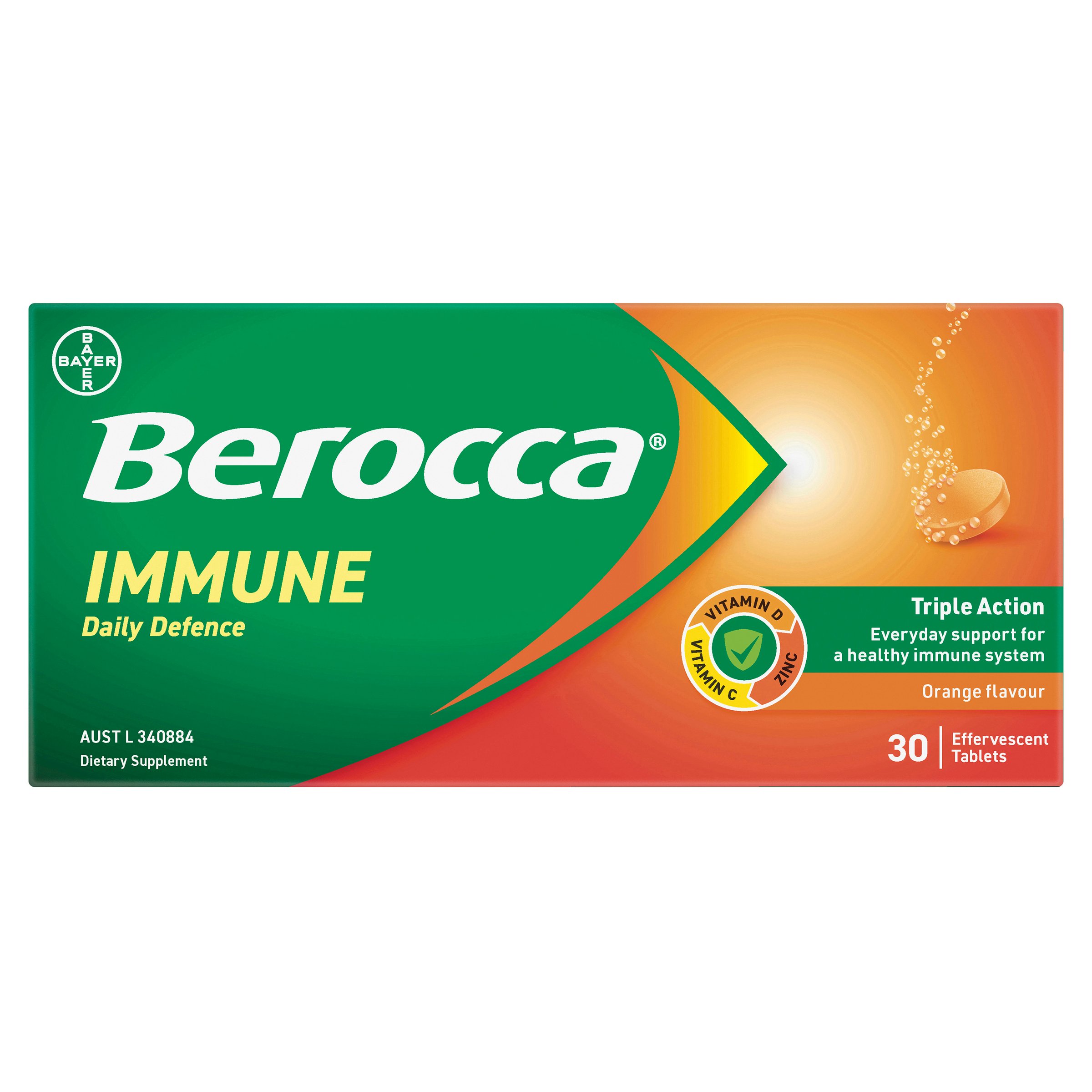 Berocca Immune Daily Defence Orange 30 tablets - Image 1