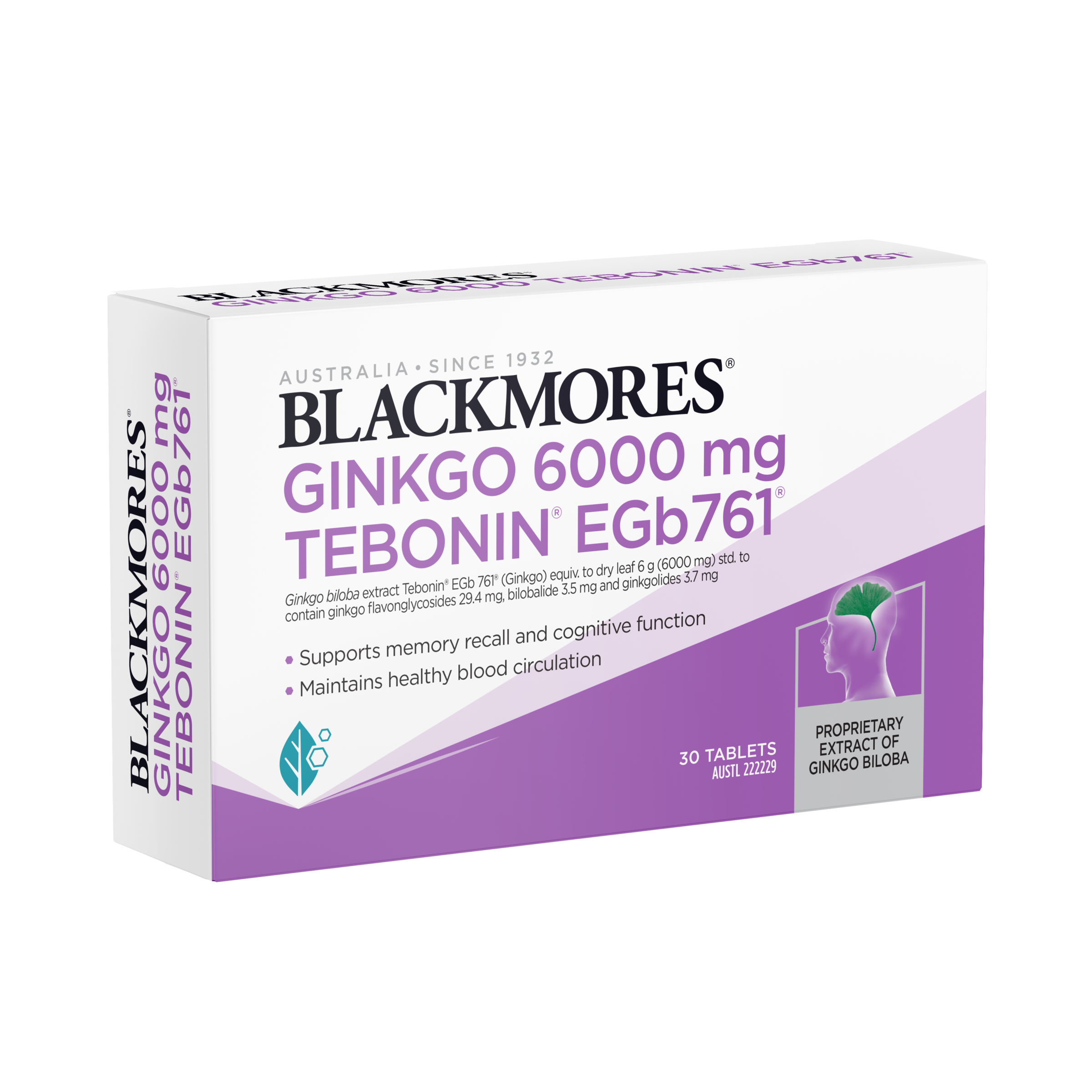 Blackmores Ginkgo 6000mg Tebonin EGb 761 - 30 tablets - Image 8