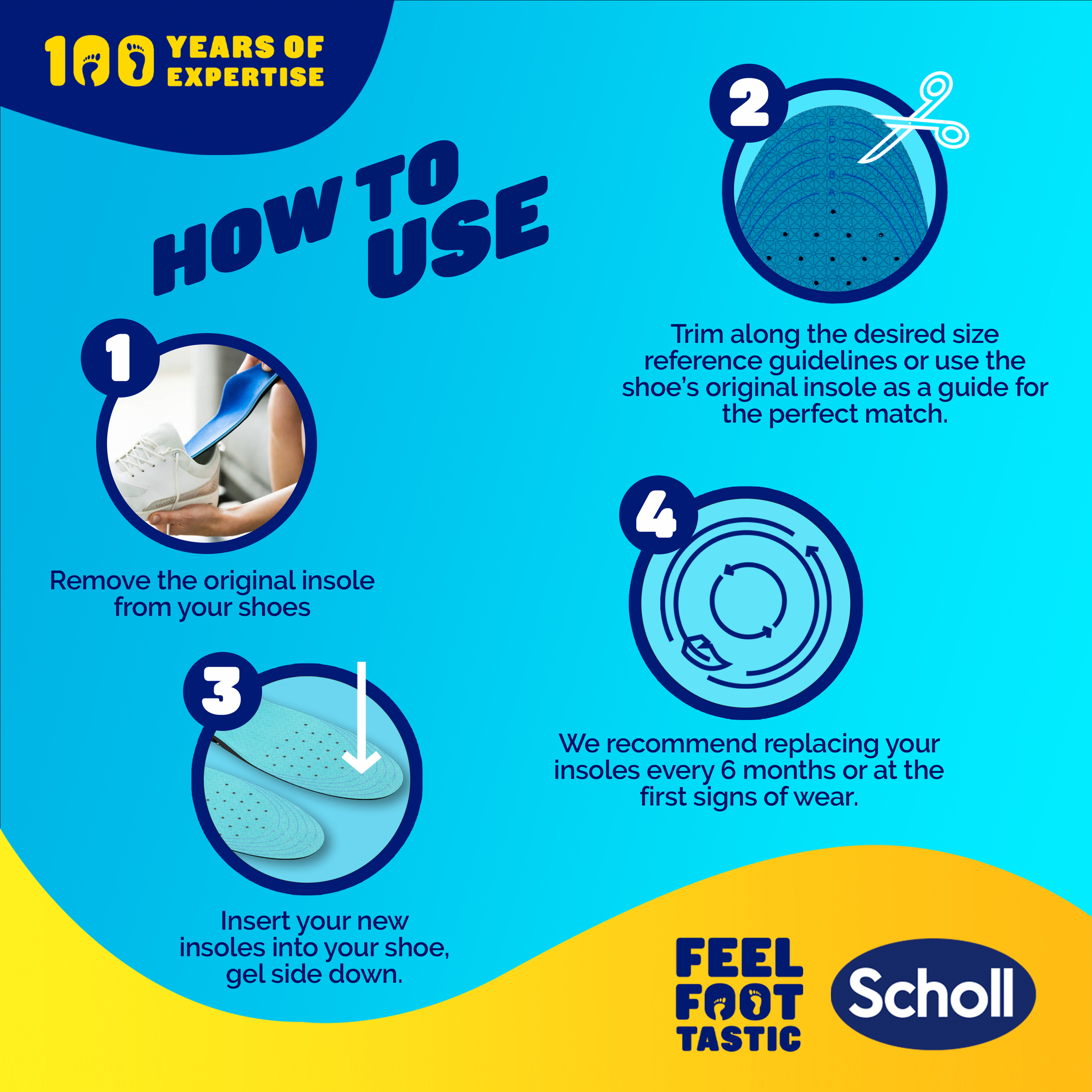 Scholl Gel Activ Insole Work & Boot Small 1 each - Image 5