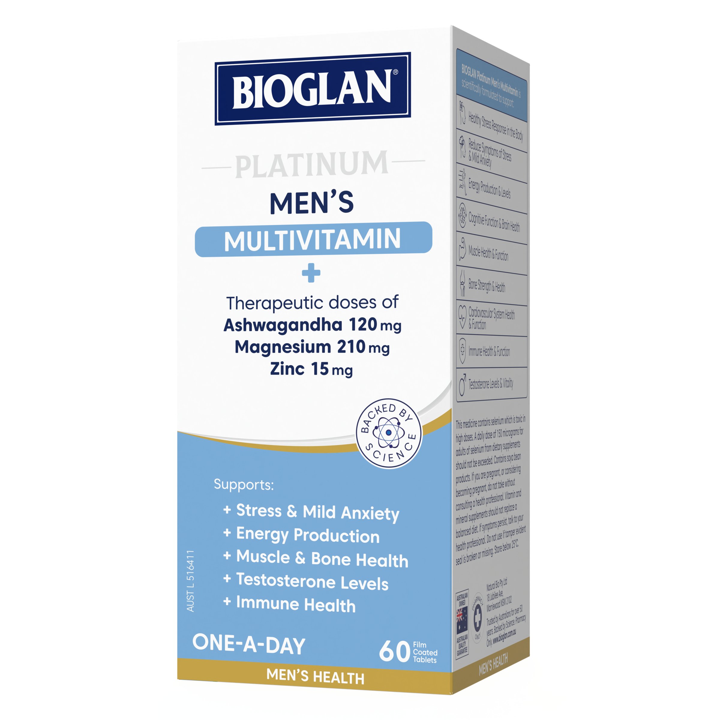 Bioglan Platinum Men's Multivitamin 60 tablets - Image 8