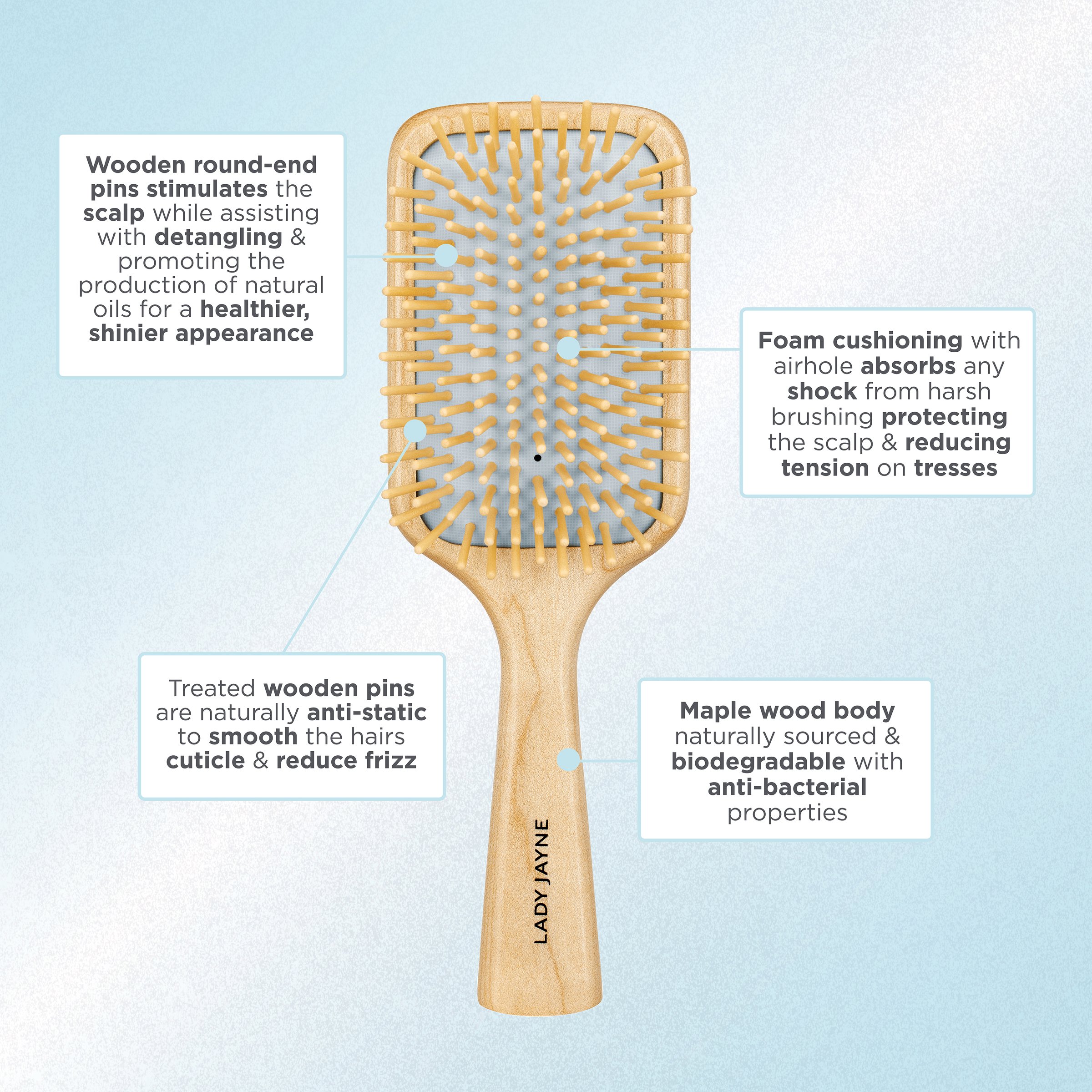 Lady Jayne Scalp Paddle Brush 1 each - Image 7