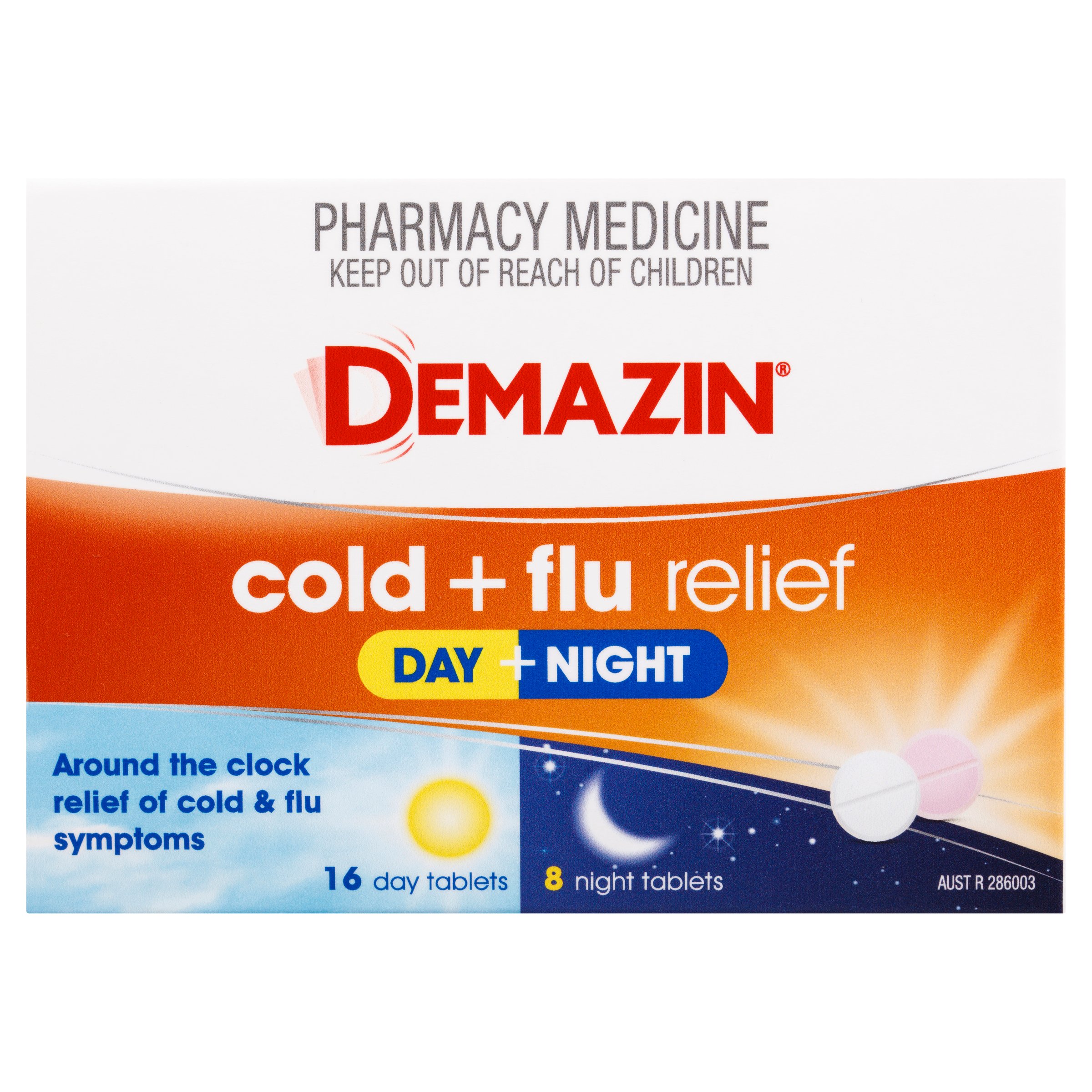 Demazin PE Multi Action Cold & Flu Day & Night 24 tablets - Image 6