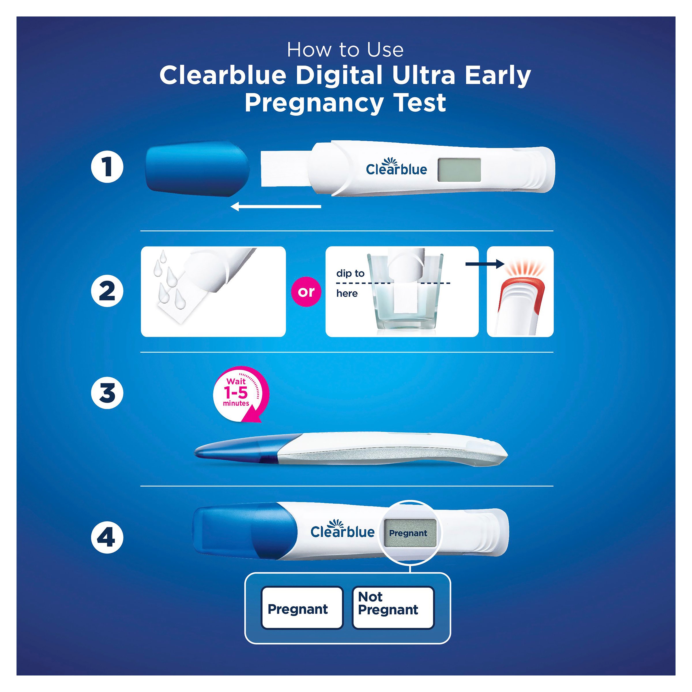 Clearblue Digital Ultra Early Pregnancy Test 1 pack - Image 9