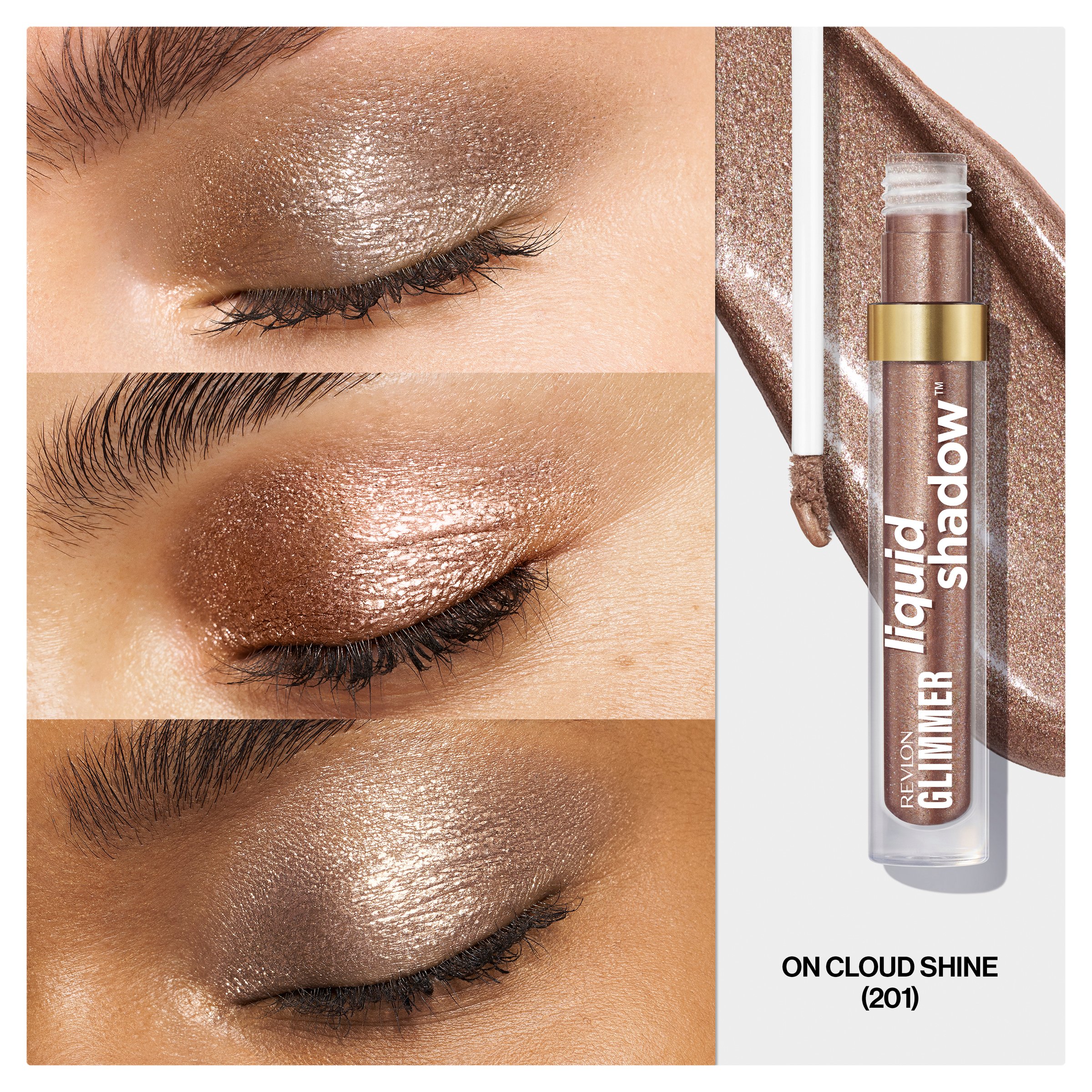 Revlon Glimmer Liquid Shadow On Cloud Shine 3ml - Image 10