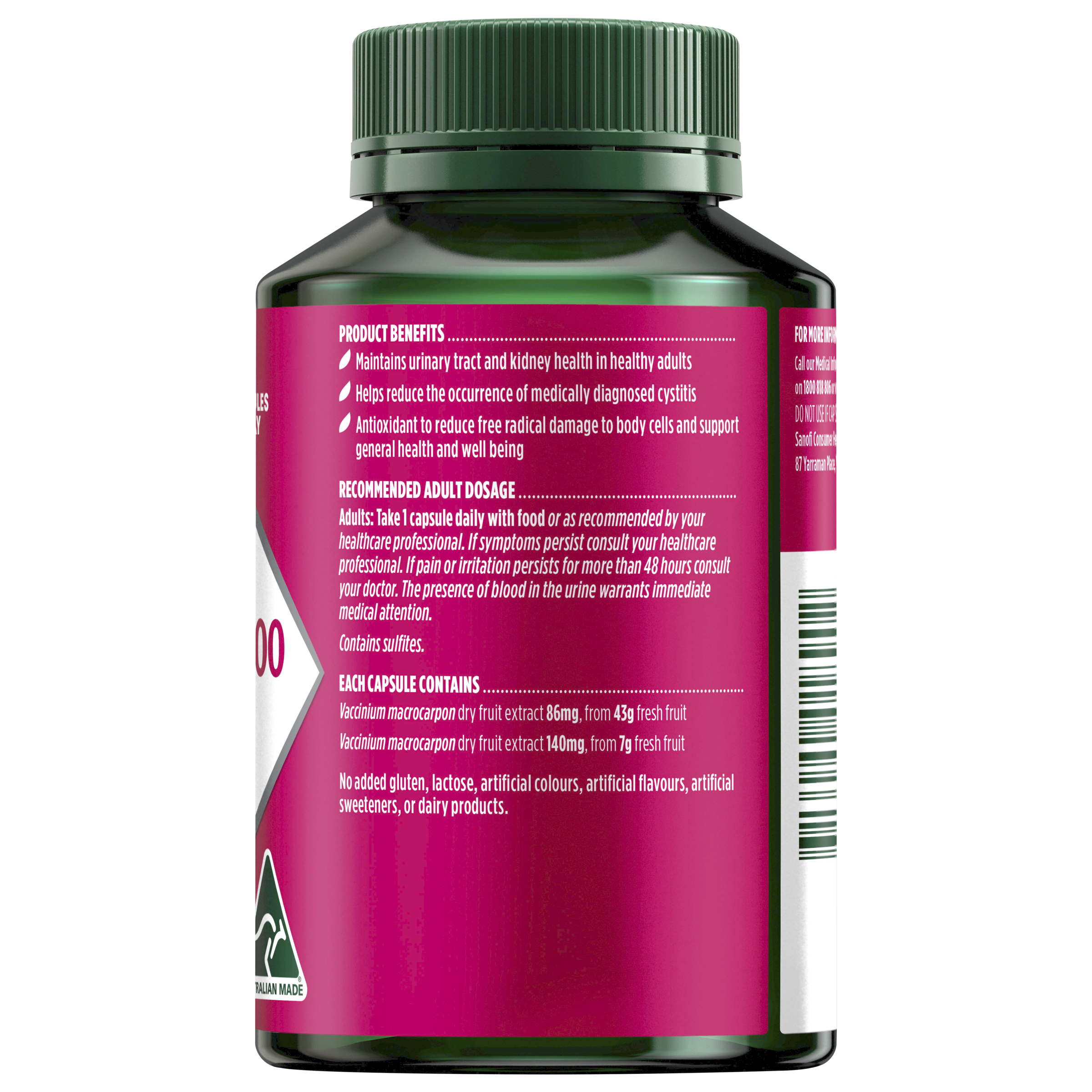 Nature's Own Cranberry 50,000mg - 90 capsules - Image 2