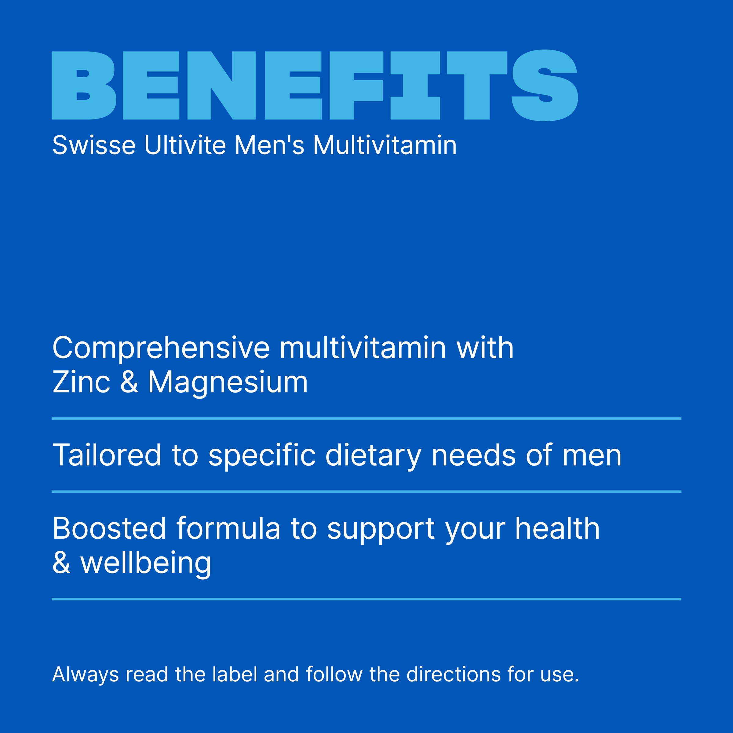 Swisse Ultivite Men's Multivitamin 30 tablets - Image 4